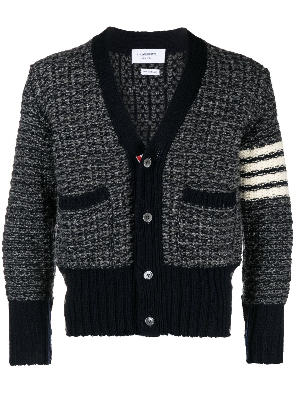thom browne カーディガン Cotton Milano Stitch V Neck Cardigan | Thom Browne