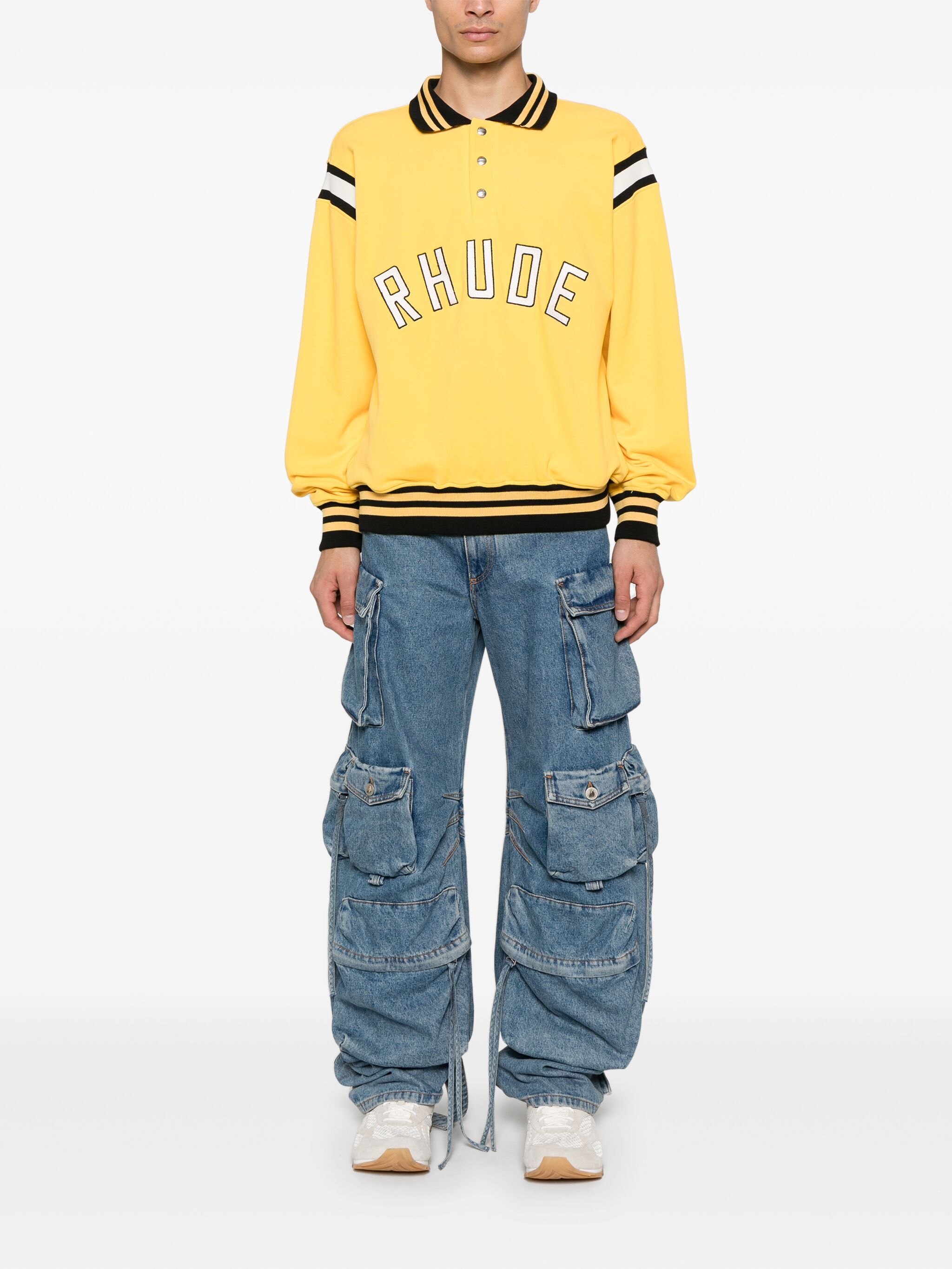 Rhude T-shirts and Polos Yellow RHPF24PO023202310 (RHUDE / ポロシャツ ) | RHUDE (ルード)(1)