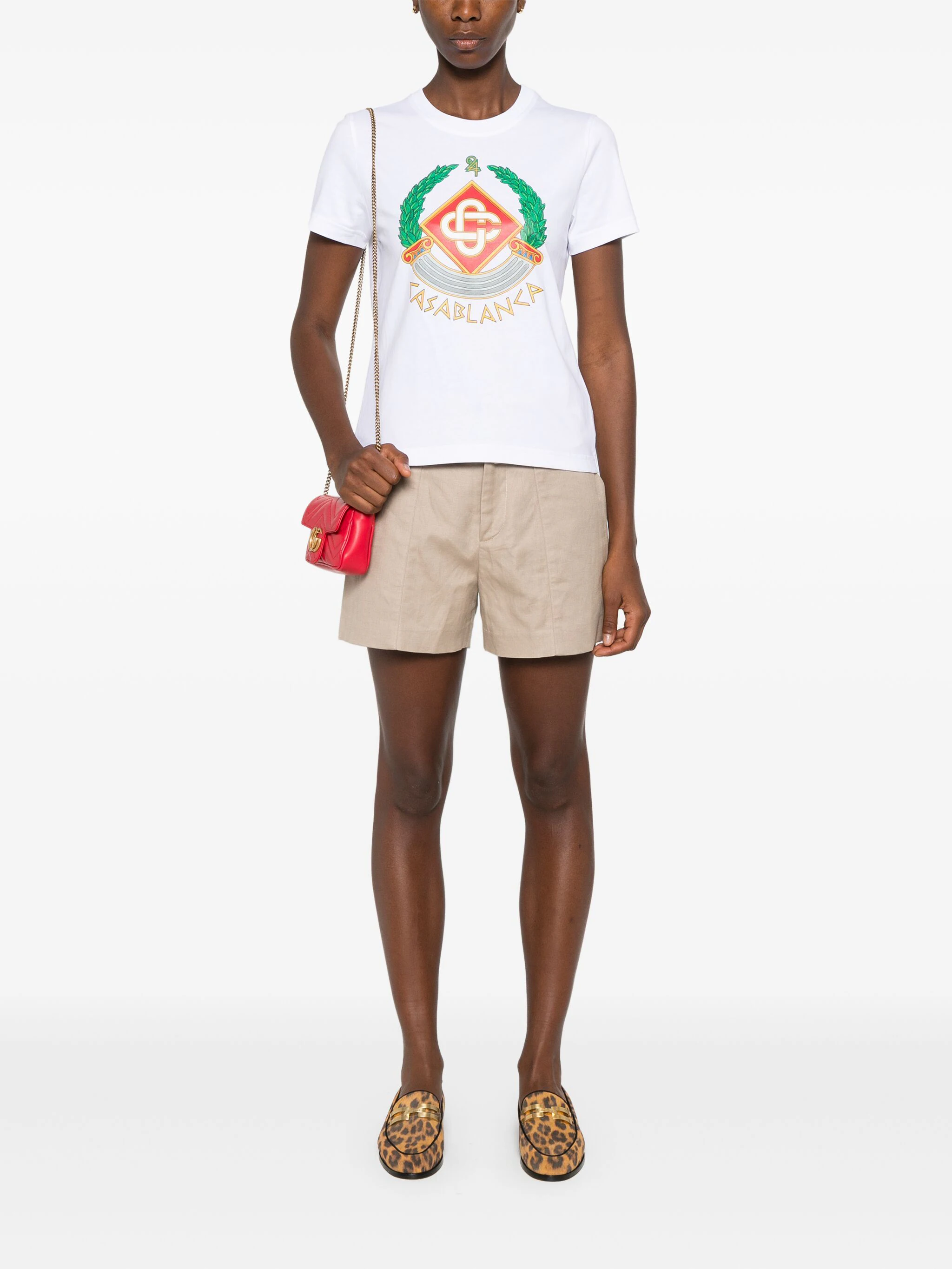 Casablanca T-shirts and Polos White WF24JTS02001 (Casablanca / Tシャツ・カットソー ) | Casablanca (カサブランカ)(1)