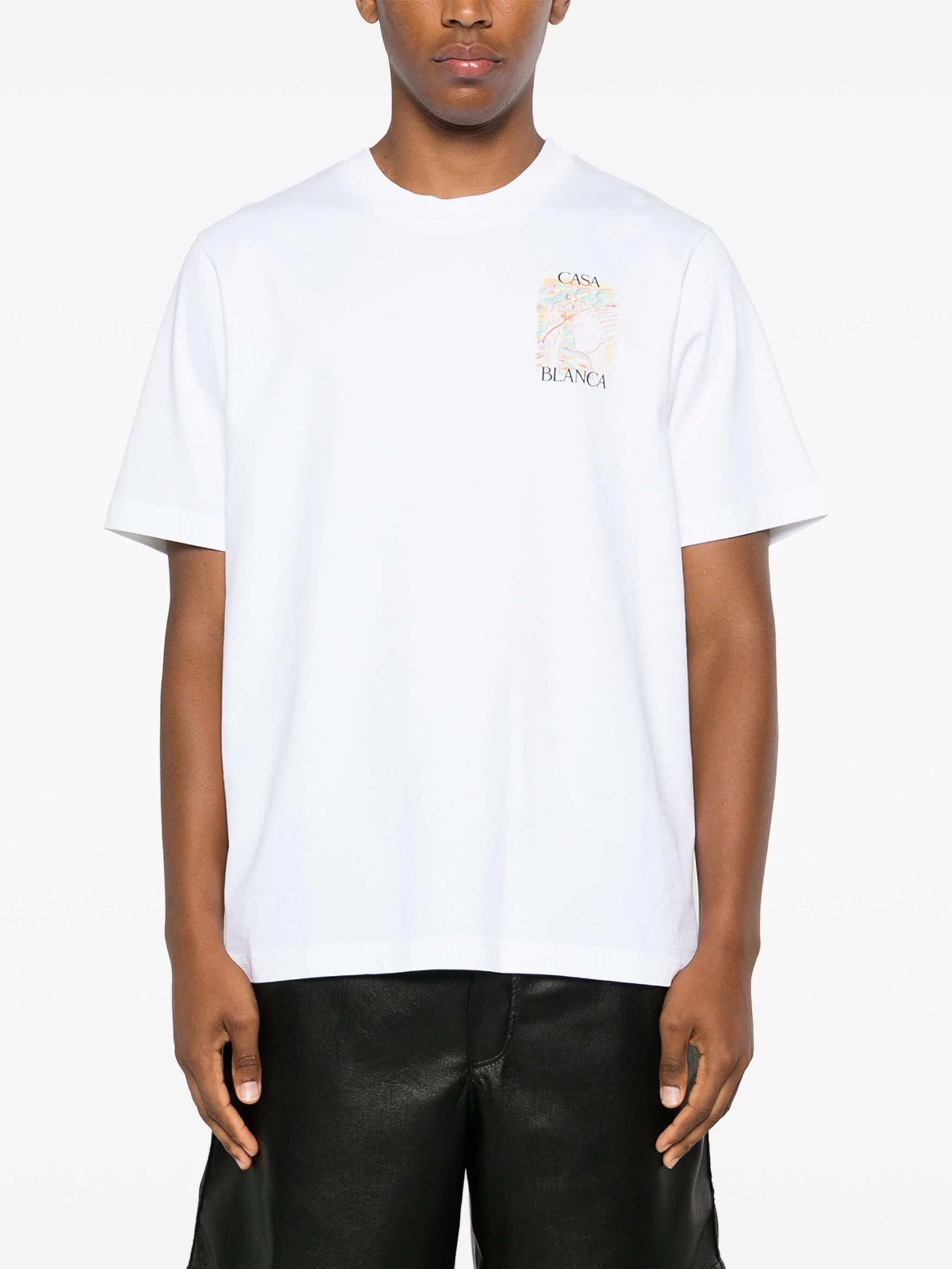 Casablanca T-shirts and Polos White MF24JTS00101 (Casablanca / Tシャツ・カットソー ) | Casablanca (カサブランカ)(2)