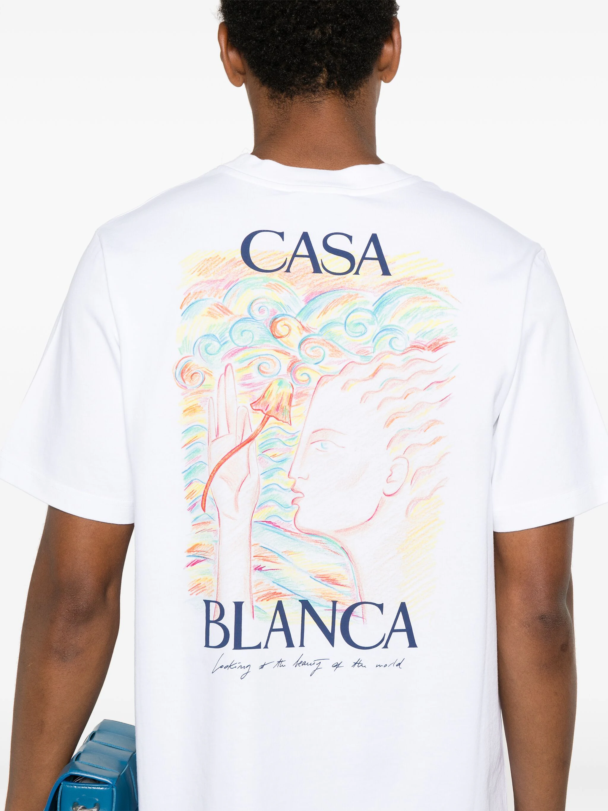 Casablanca T-shirts and Polos White MF24JTS00101 (Casablanca / Tシャツ・カットソー ) | Casablanca (カサブランカ)(4)