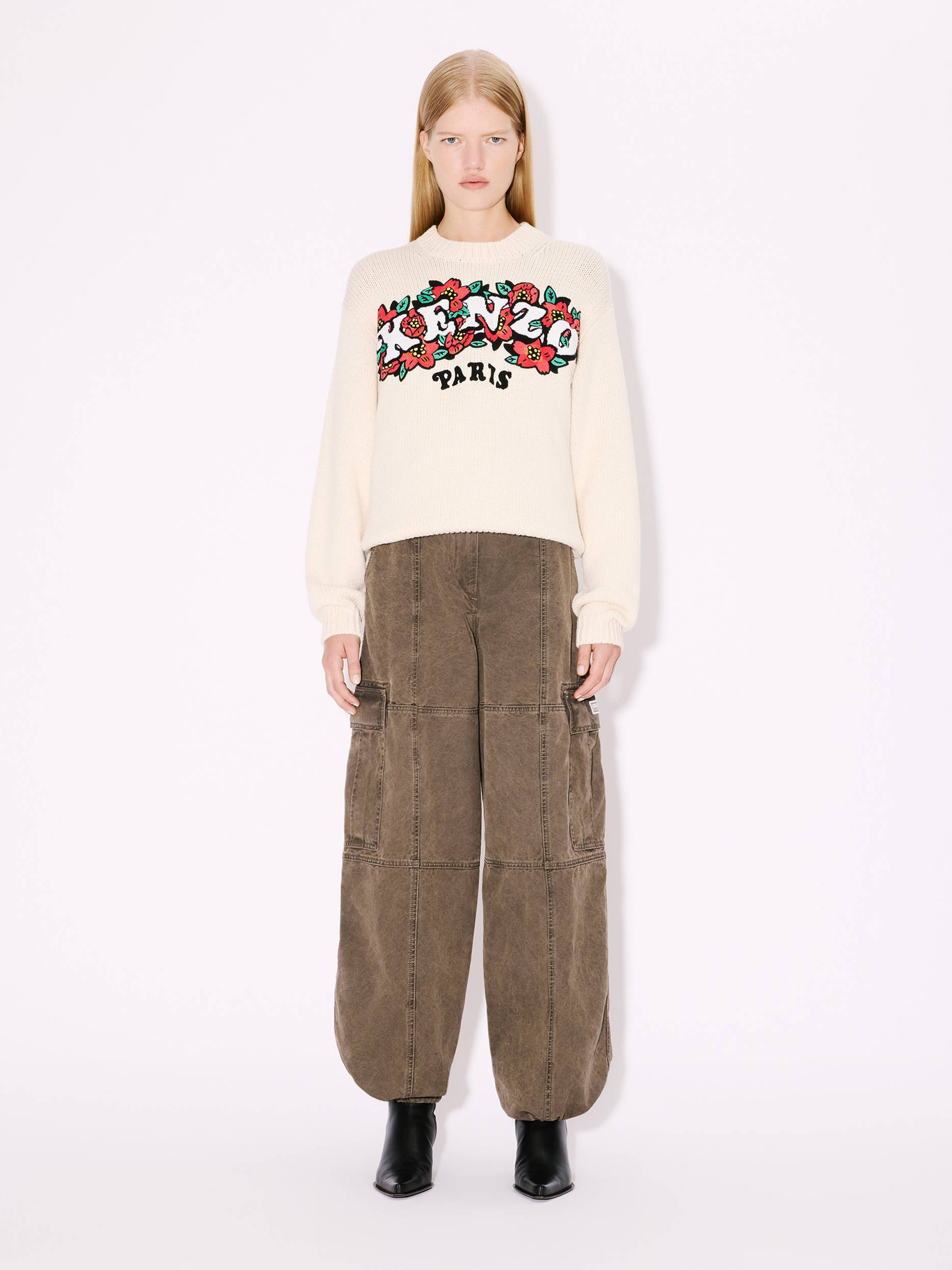 Kenzo Sweaters White FF52PU4913CX02 (KENZO / ニット・セーター・カーディガン ) | KENZO (ケンゾー)(1)