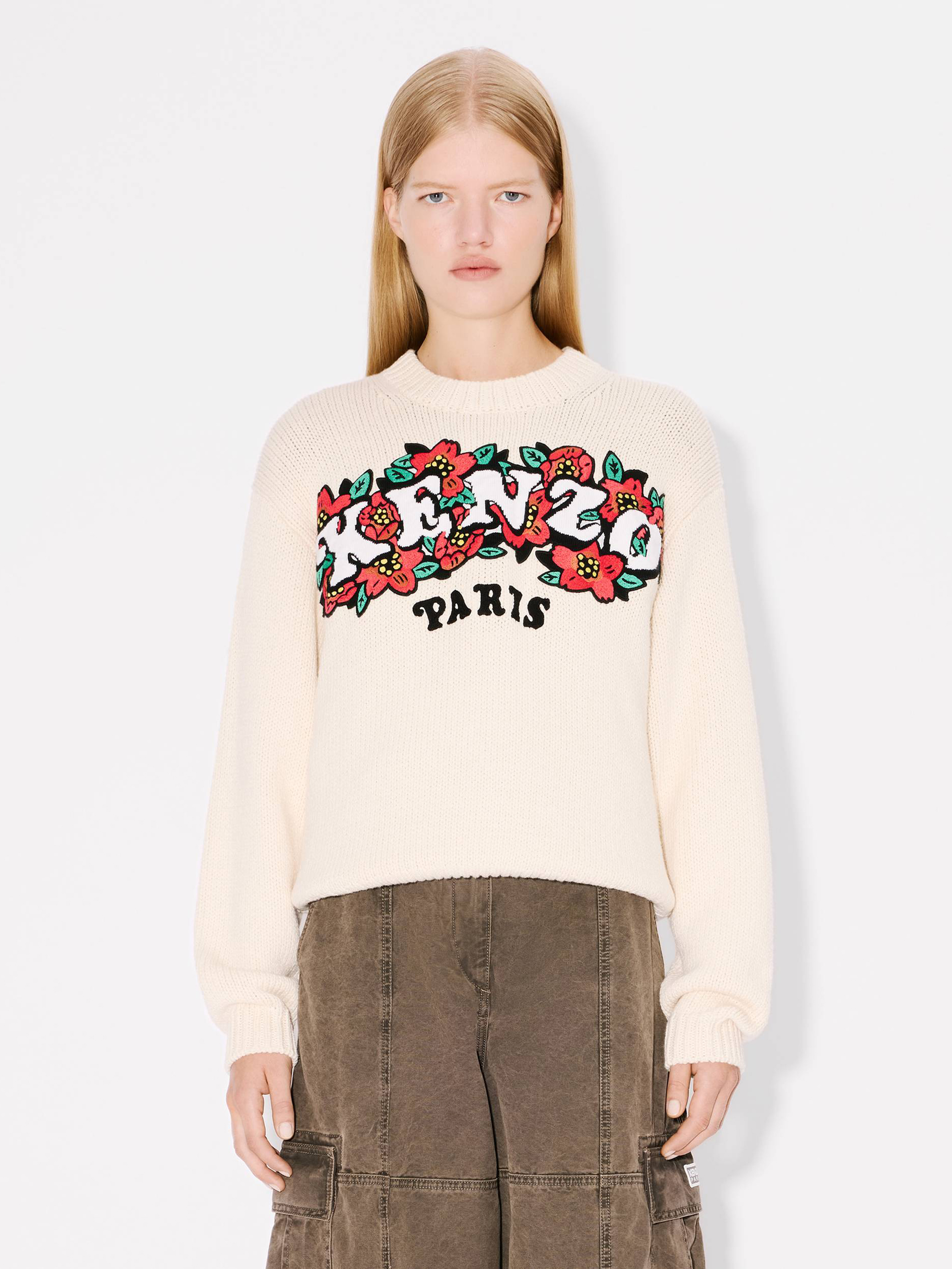 Kenzo Sweaters White FF52PU4913CX02 (KENZO / ニット・セーター・カーディガン ) | KENZO (ケンゾー)(2)