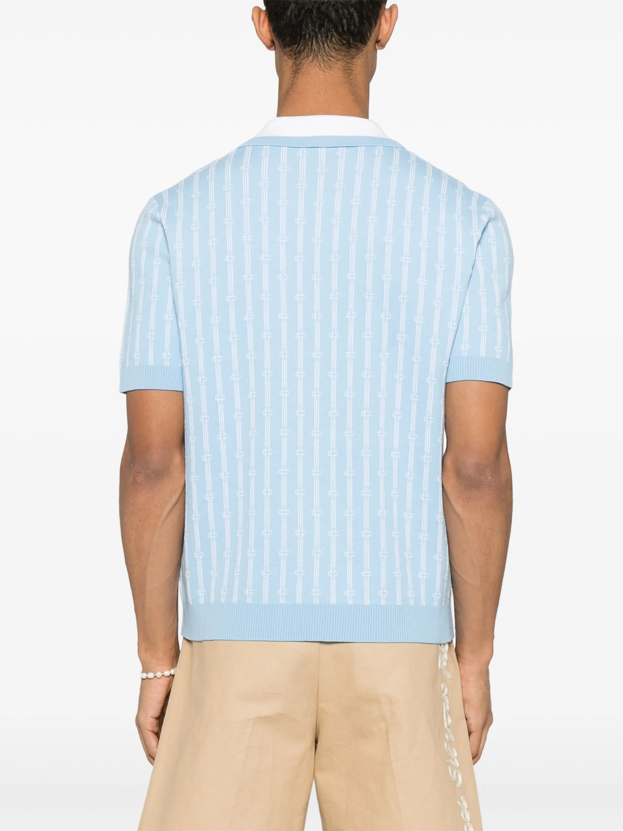 Casablanca T-shirts and Polos Clear Blue MS25KW89502 (Casablanca / ポロシャツ ) | Casablanca (カサブランカ)(2)