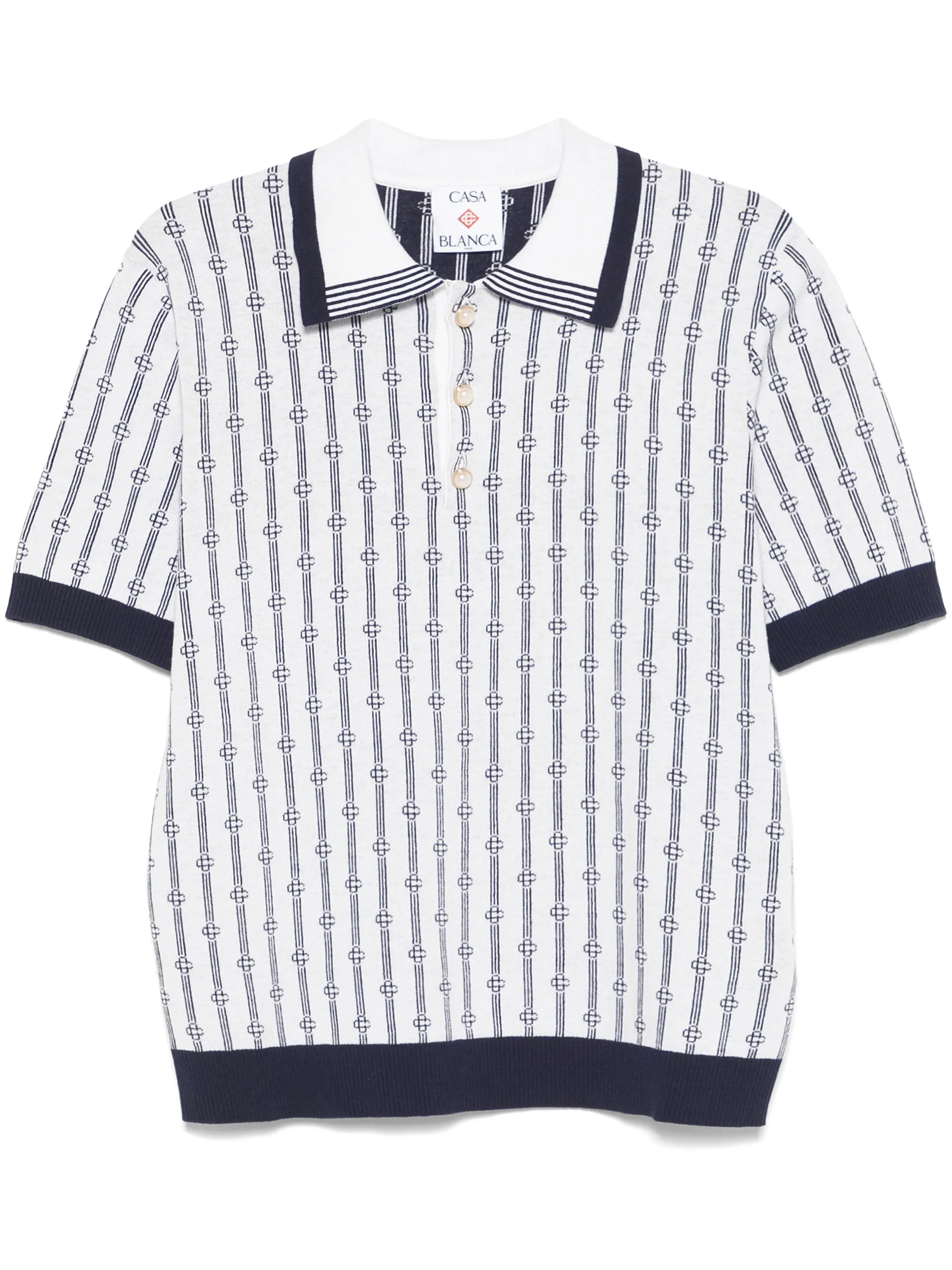 Casablanca T-shirts and Polos Blue MS25KW89501 (Casablanca / ポロシャツ ) | Casablanca (カサブランカ)