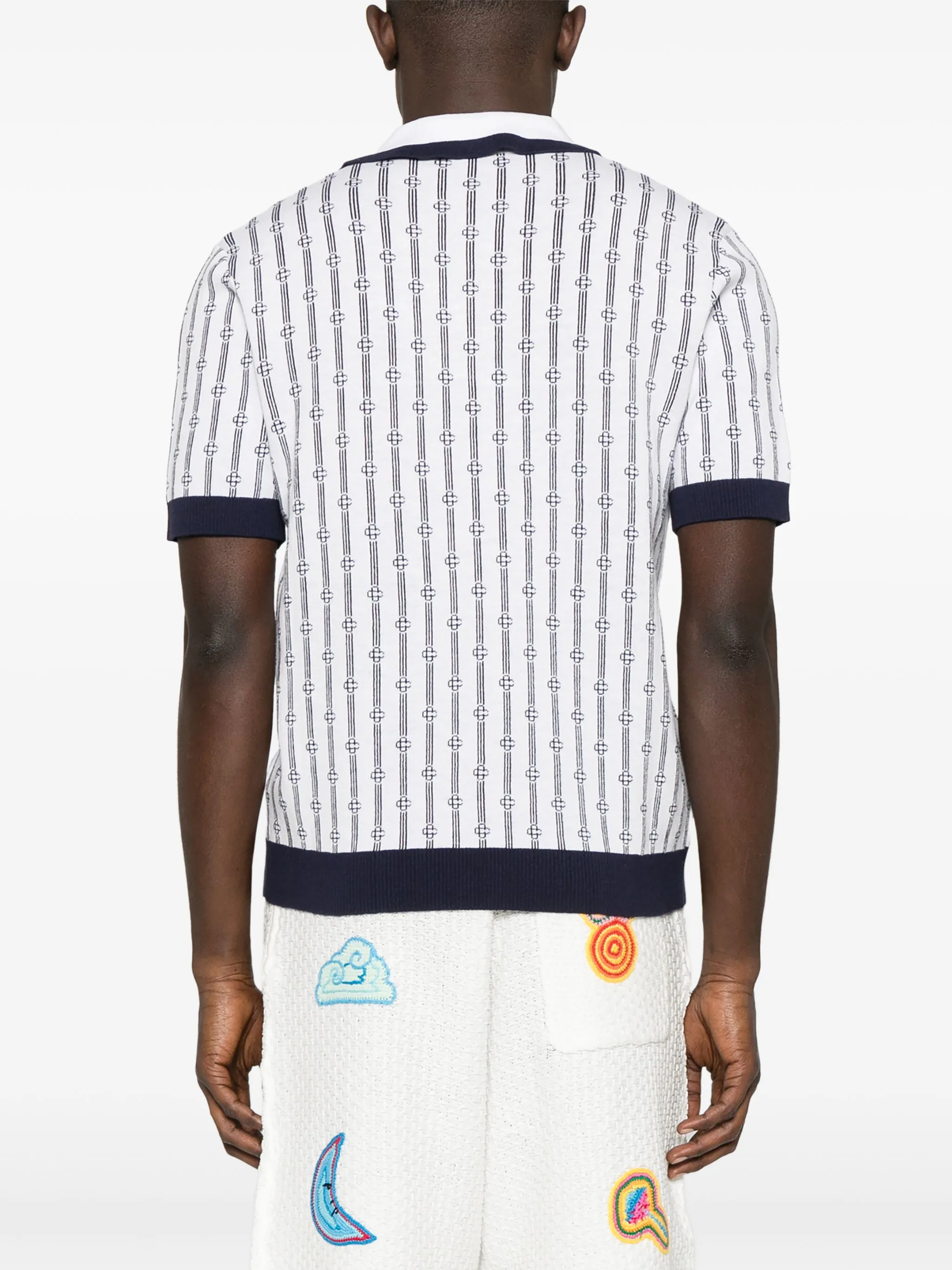 Casablanca T-shirts and Polos Blue MS25KW89501 (Casablanca / ポロシャツ ) | Casablanca (カサブランカ)(2)