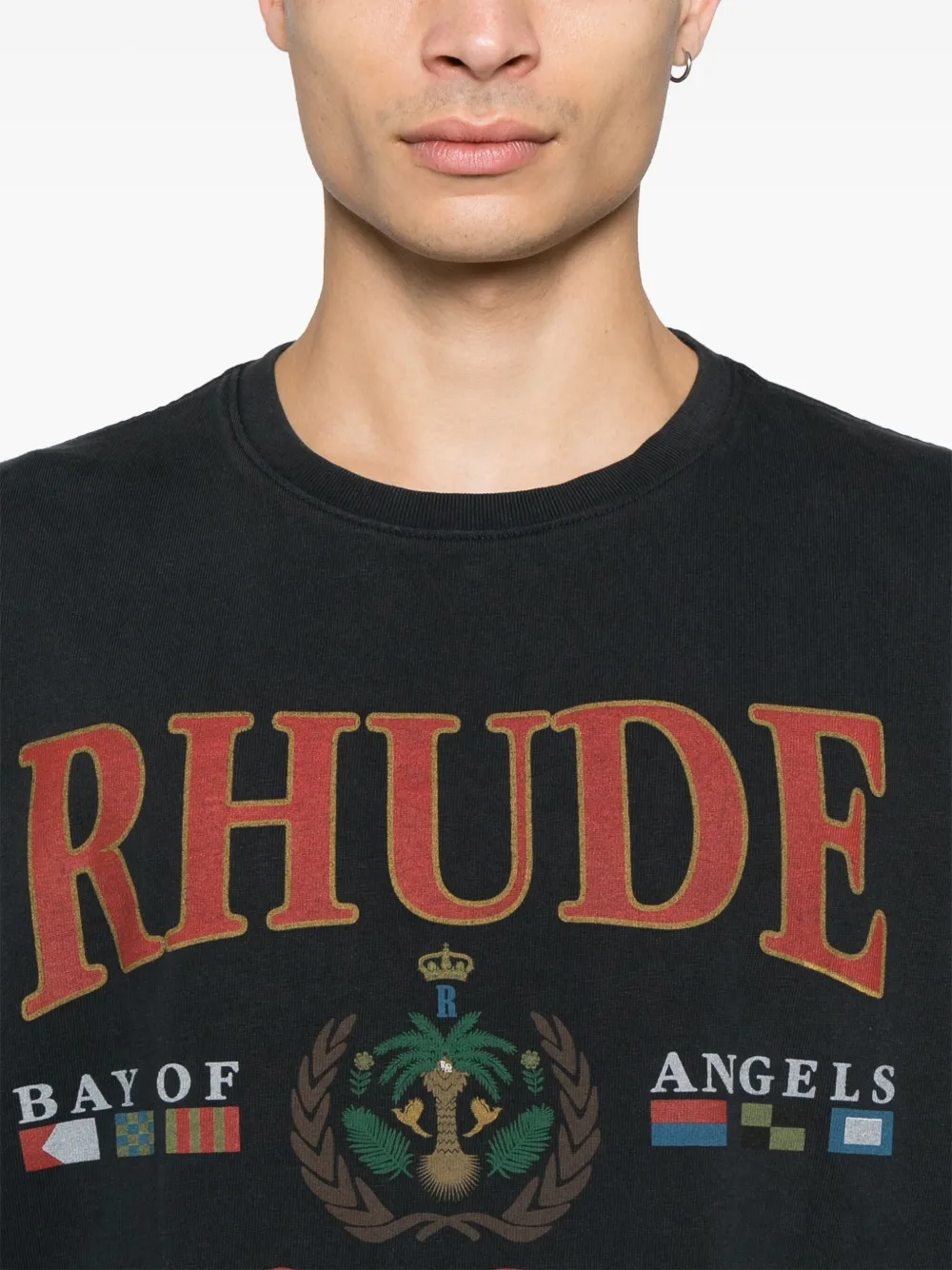 Rhude T-shirts and Polos Black RHPS25TT010122306 (RHUDE / Tシャツ・カットソー ) | RHUDE (ルード)(3)