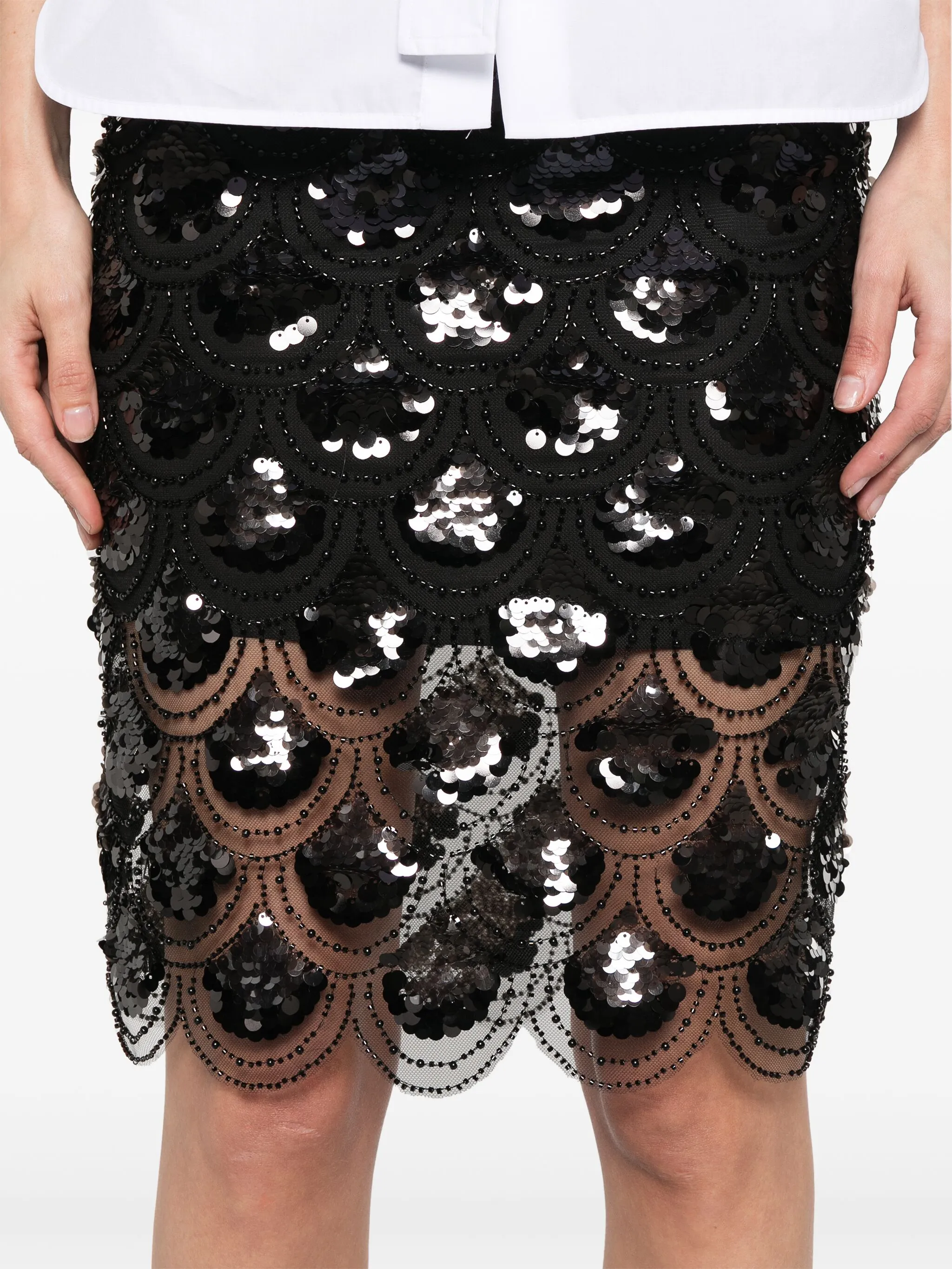 スカート ROTATE Woman Skirt Black 113670 100 Rotate Skirts Black 113670100（スカート）｜ROTATE（ロテート