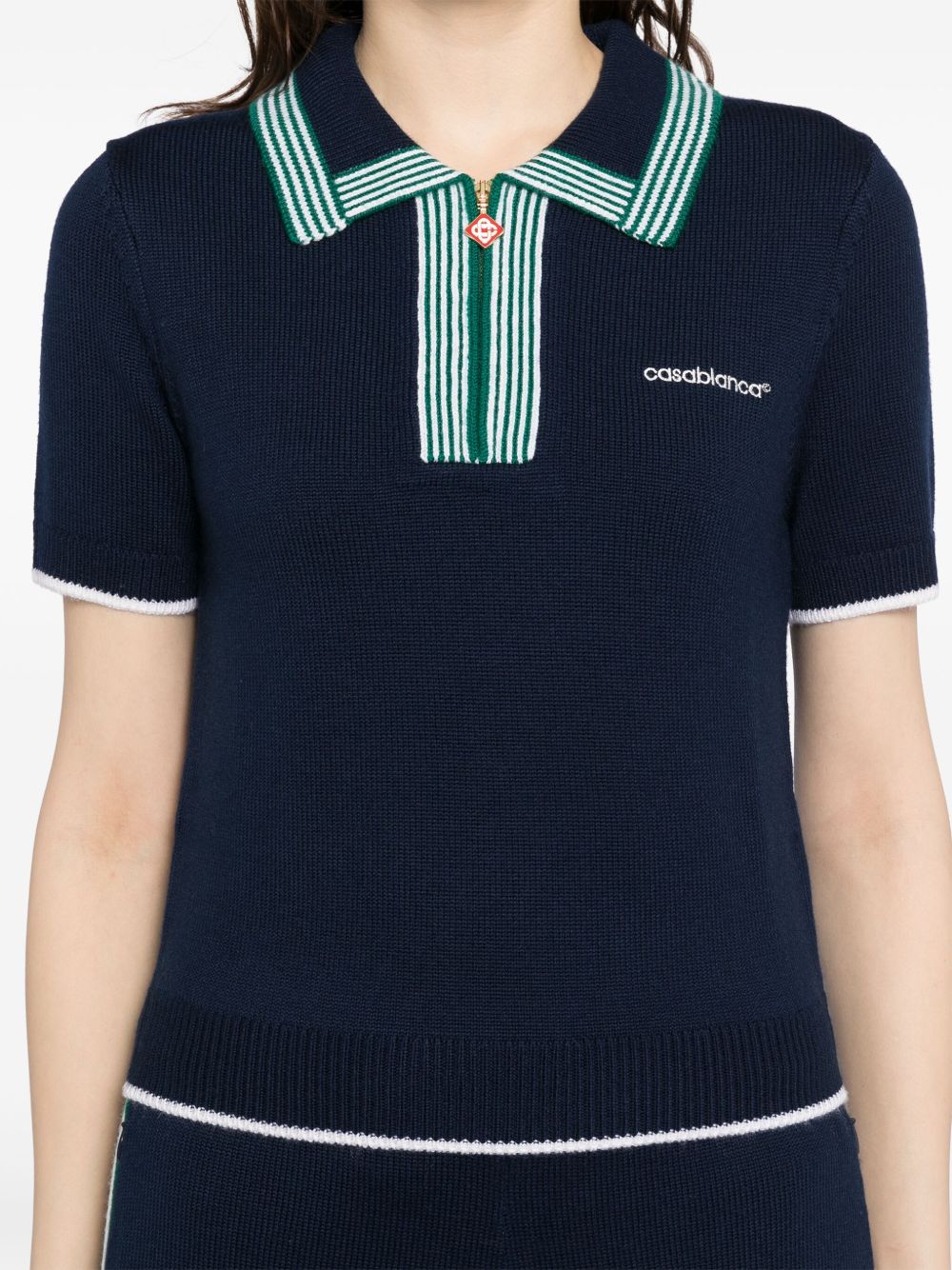 Casablanca T-shirts and Polos Blue WPS25KW85602 (Casablanca / ポロシャツ ) | Casablanca (カサブランカ)(4)