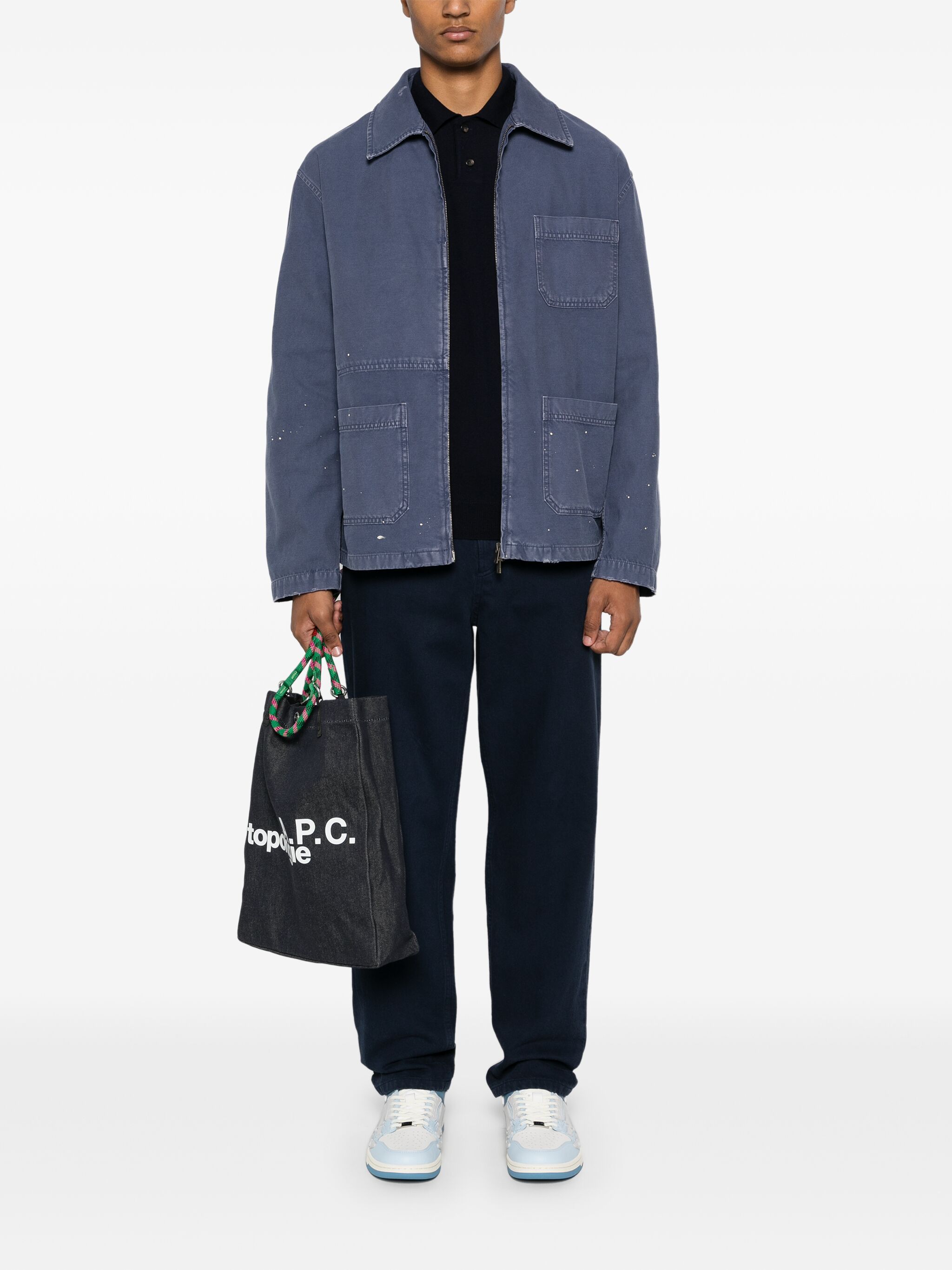 A.P.C. Sweaters Blue WVAWMH23324IAK (A.P.C. / ニット・セーター・カーディガン ) | A.P.C. (アーペーセー)(1)
