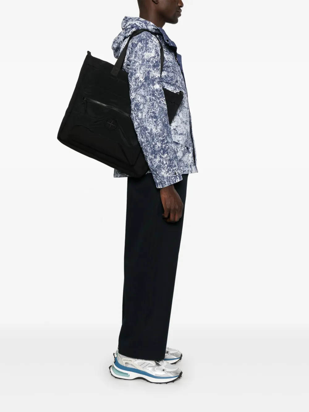 Stone Island Bags.. Black K1S159200010S0076V0029 (STONE ISLAND / トートバッグ ) | STONE ISLAND (ストーンアイランド)(1)