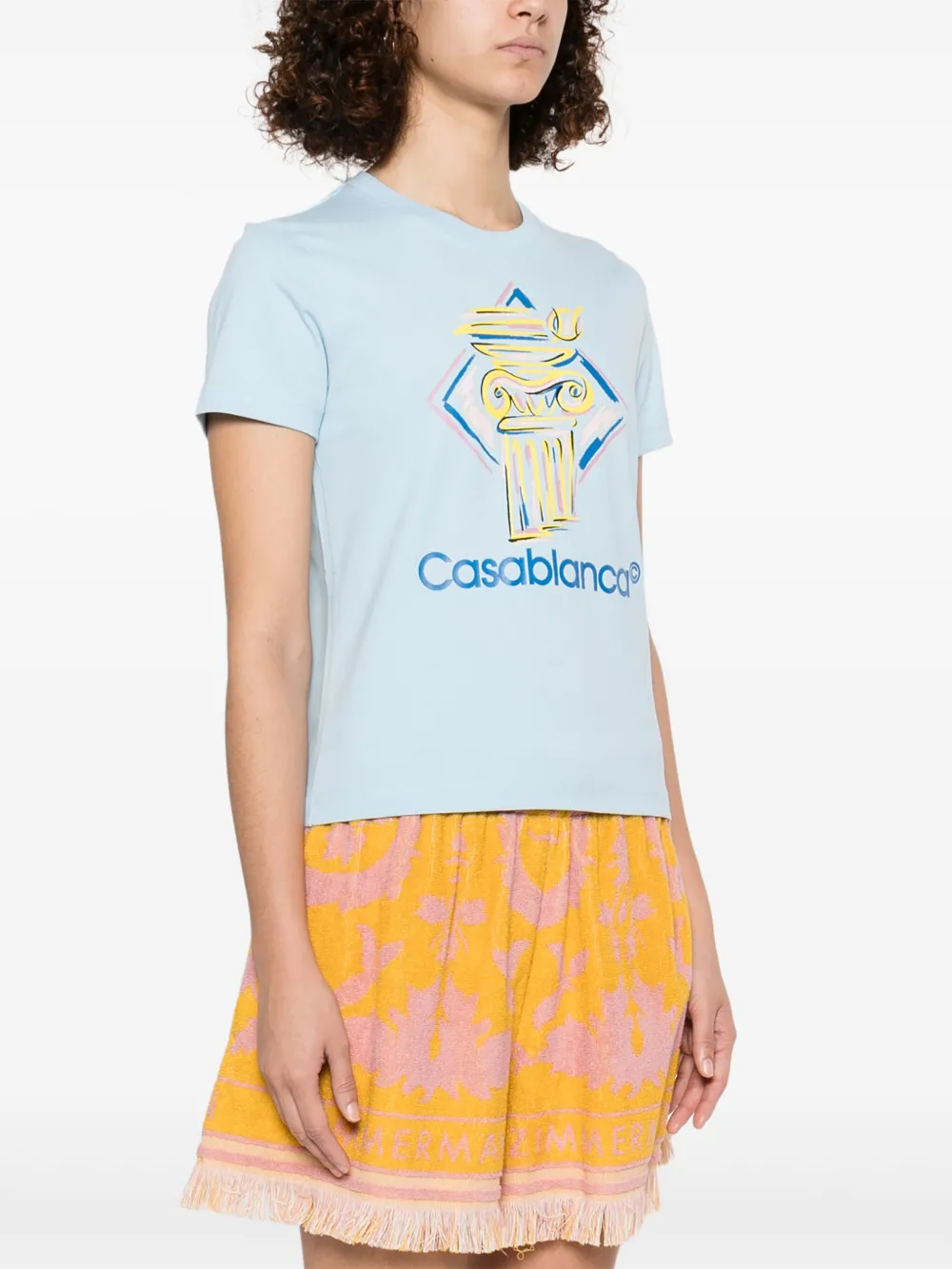 Casablanca T-shirts and Polos Clear Blue WPS25JTS02003 (Casablanca / Tシャツ・カットソー ) | Casablanca (カサブランカ)(2)