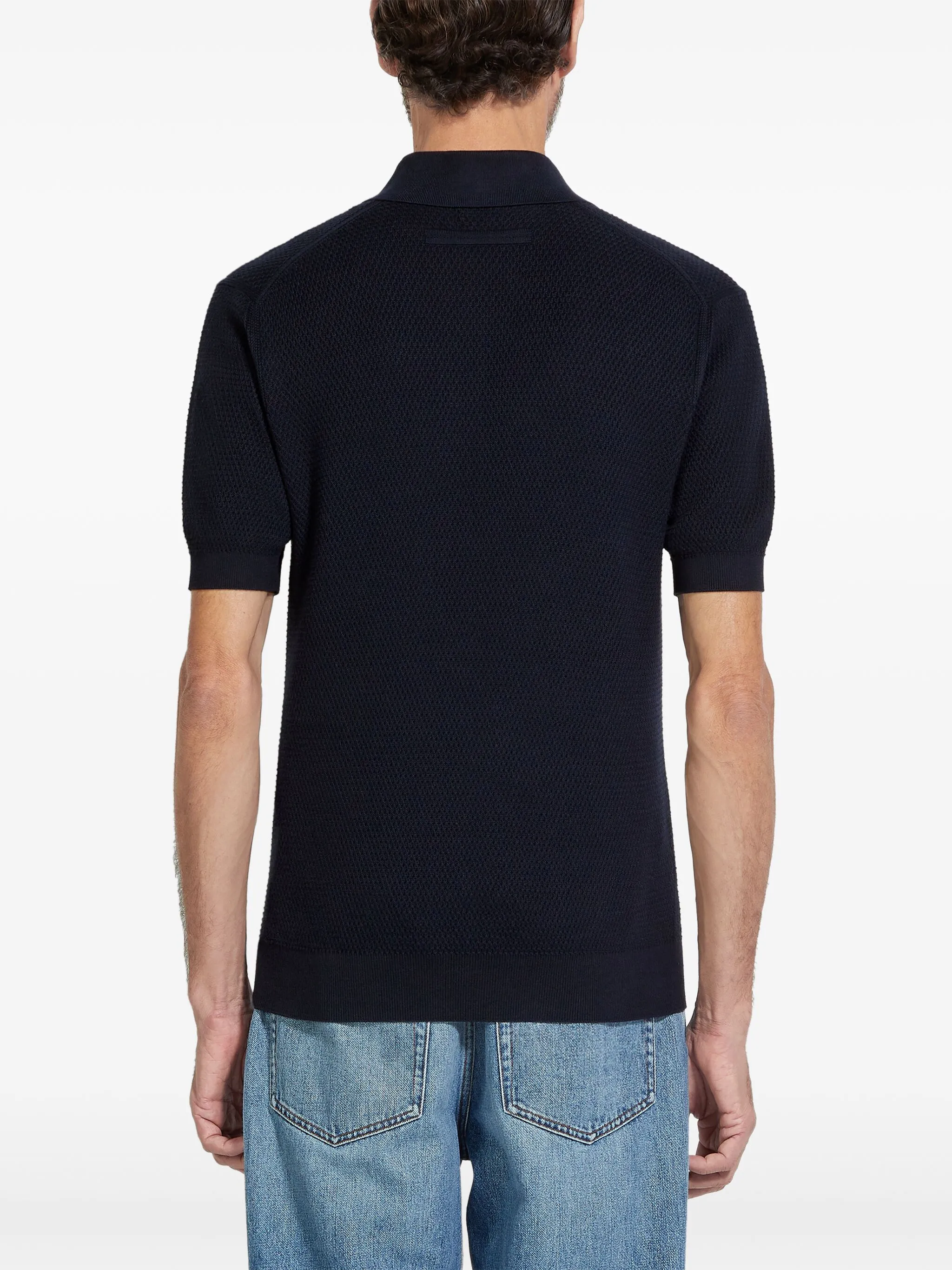 ZEGNA T-shirts and Polos Blue UFC25A9C31B09 (ZEGNA / ポロシャツ ) | ZEGNA (ゼニア)(2)