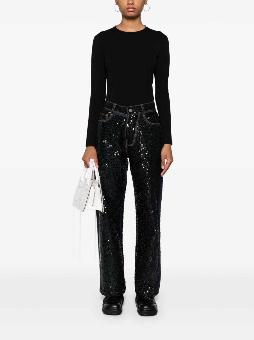 Parosh Jeans Black D230726GUFF813 (P.A.R.O.S.H. / ジーンズ ) | P.A.R.O.S.H. (パロッシュ)(5)