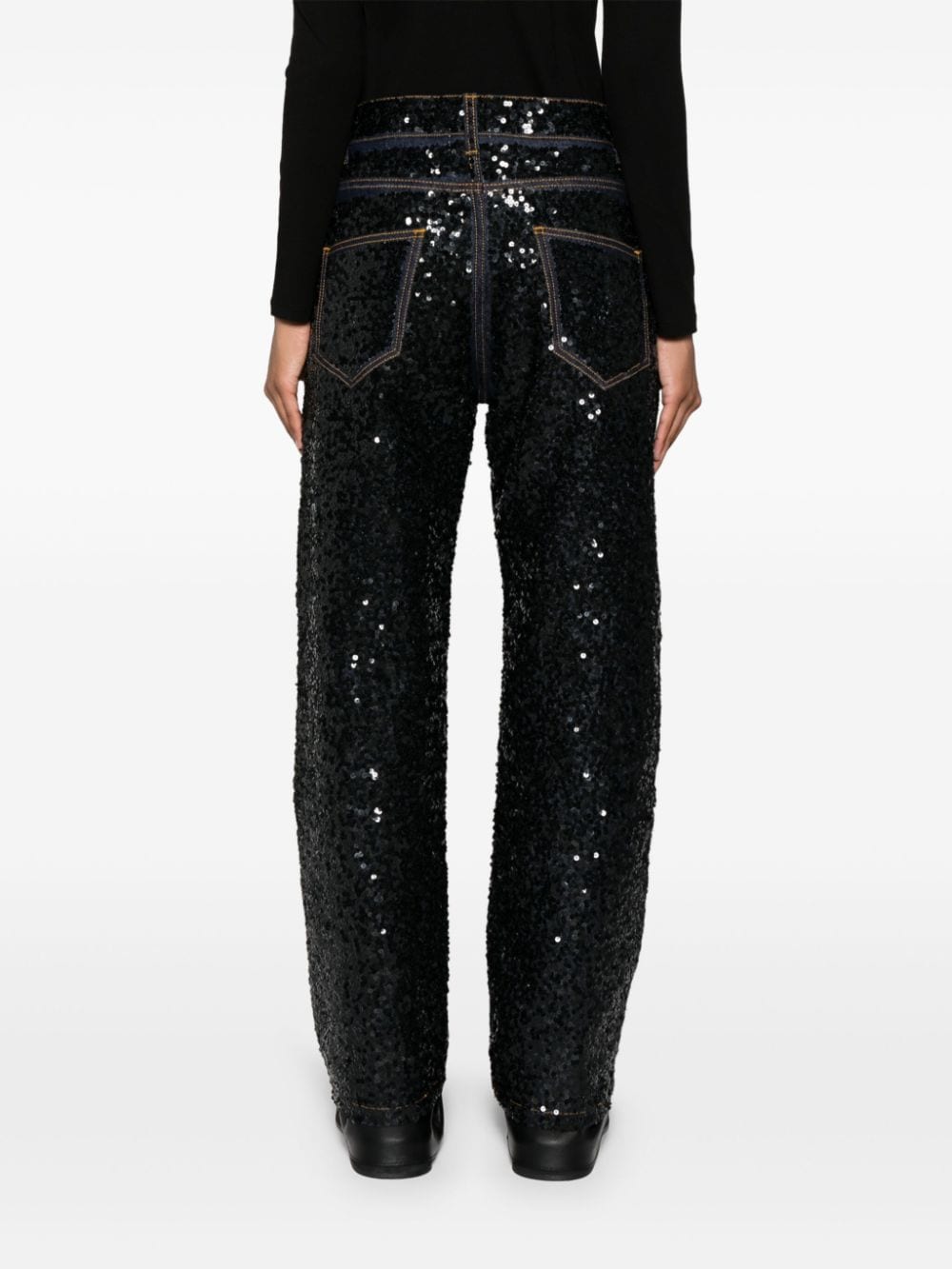 Parosh Jeans Black D230726GUFF813 (P.A.R.O.S.H. / ジーンズ ) | P.A.R.O.S.H. (パロッシュ)(7)