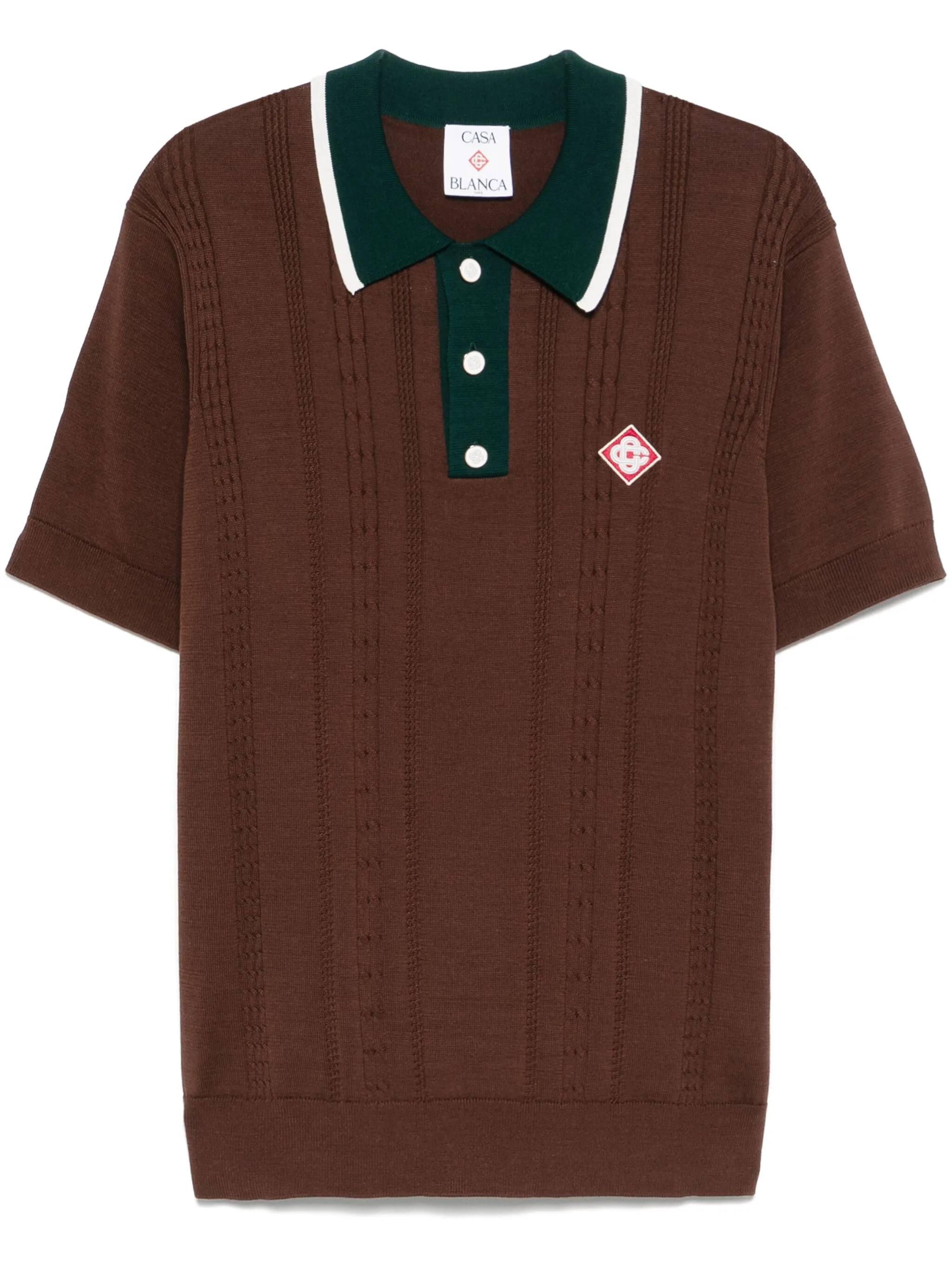 Casablanca T-shirts and Polos Brown MS25KW90801 (Casablanca / ポロシャツ ) | Casablanca (カサブランカ)