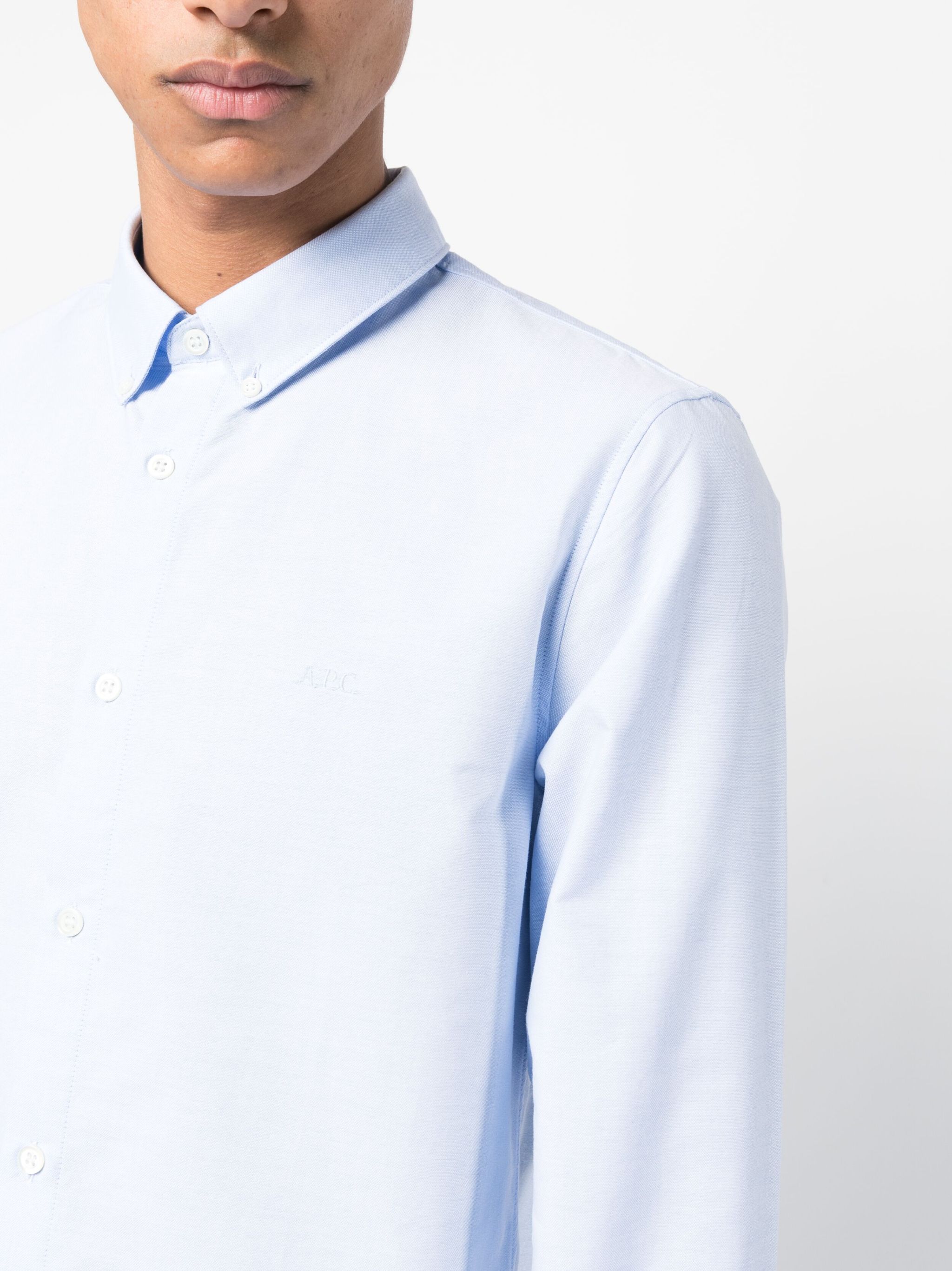 A.P.C. Shirts Clear Blue COECKH12499IAB (A.P.C. / シャツ・ブラウス ) | A.P.C. (アーペーセー)(4)