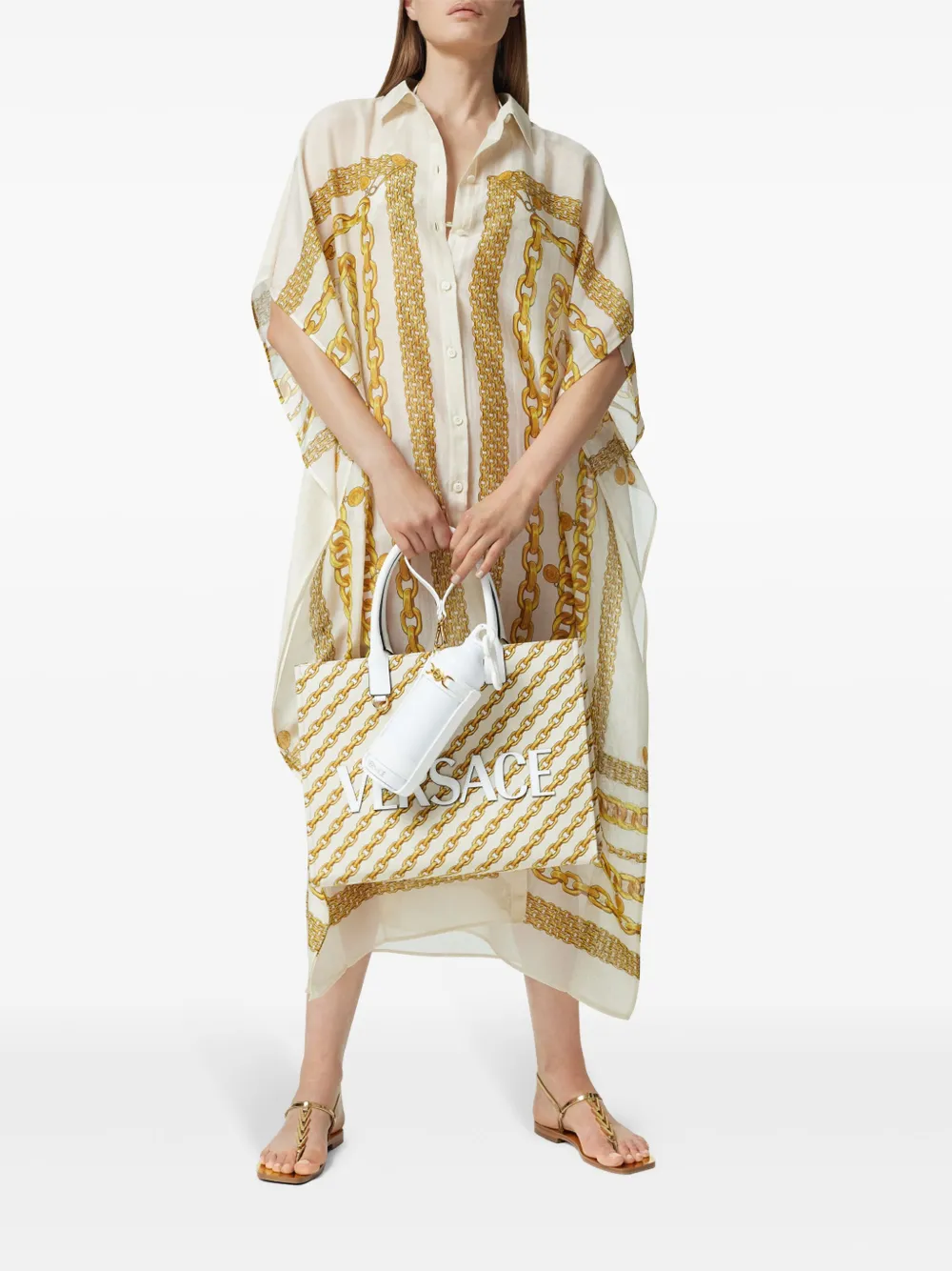 Versace Dresses White 10108081A136895E490 (VERSACE / ワンピース・ドレス・オールインワン ) | VERSACE (ヴェルサーチェ)(2)