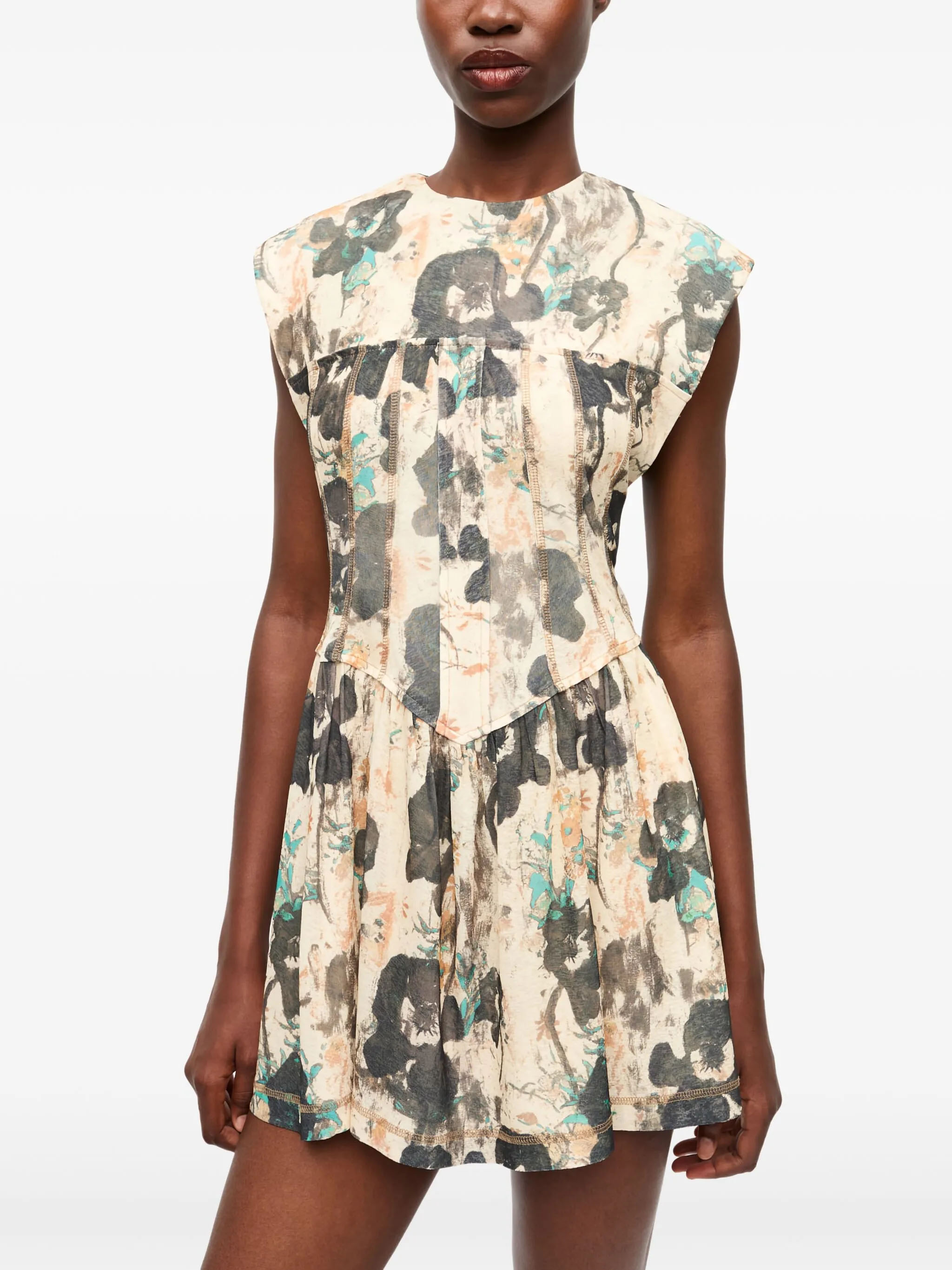 GANNI Dresses Beige T4132193 (GANNI / ワンピース・ドレス・オールインワン ) | GANNI (ガニー)(2)