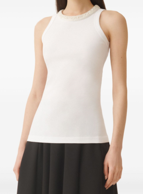 Fabiana Filippi T-shirts and Polos White JED275F604L454VR1 (FABIANA FILIPPI / タンクトップ・キャミソール ) | FABIANA FILIPPI (ファビアナフィリッピ)(9)