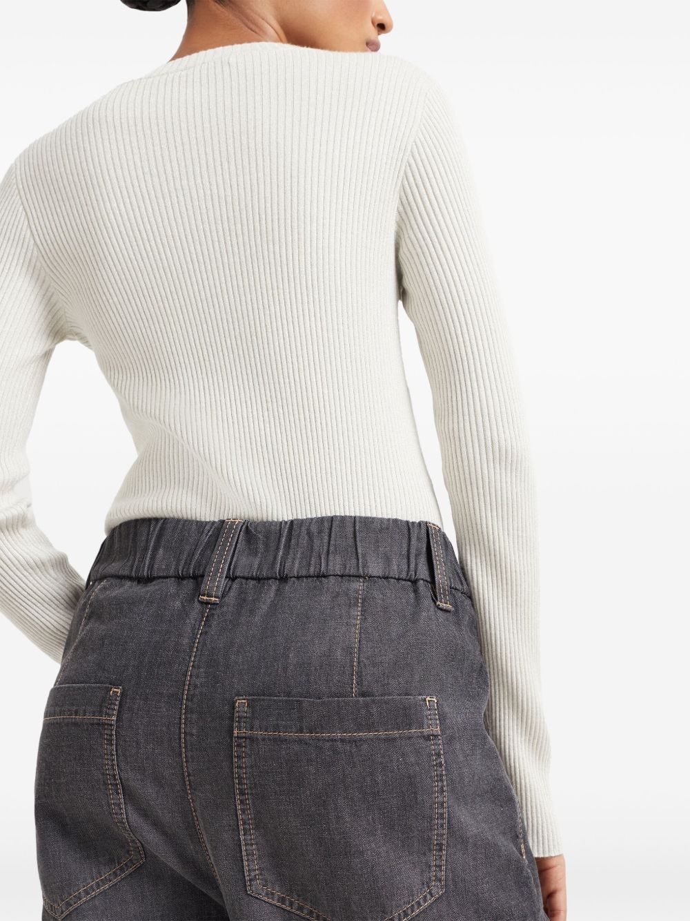 デニム・ジーパン BRUNELLO CUCINELLI Women Denim Pants MH192P5566C8972 Grey Brunello Cucinelli Trousers (Brunello Cucinelli/ジーンズ
