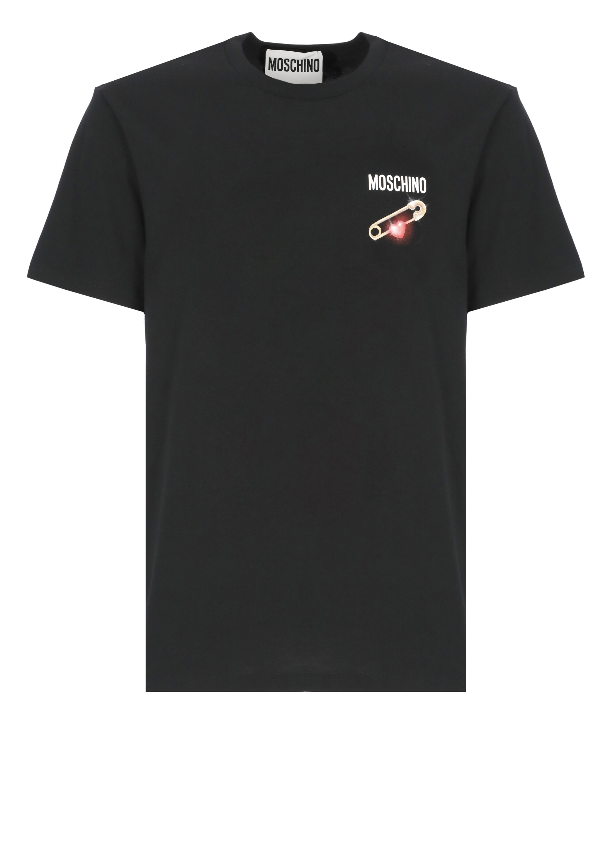 Tシャツ・カットソー MOSCHINO Men T Shirts 071602411555 Black Moschino T-shirts and Polos Black (MOSCHINO/Tシャツ