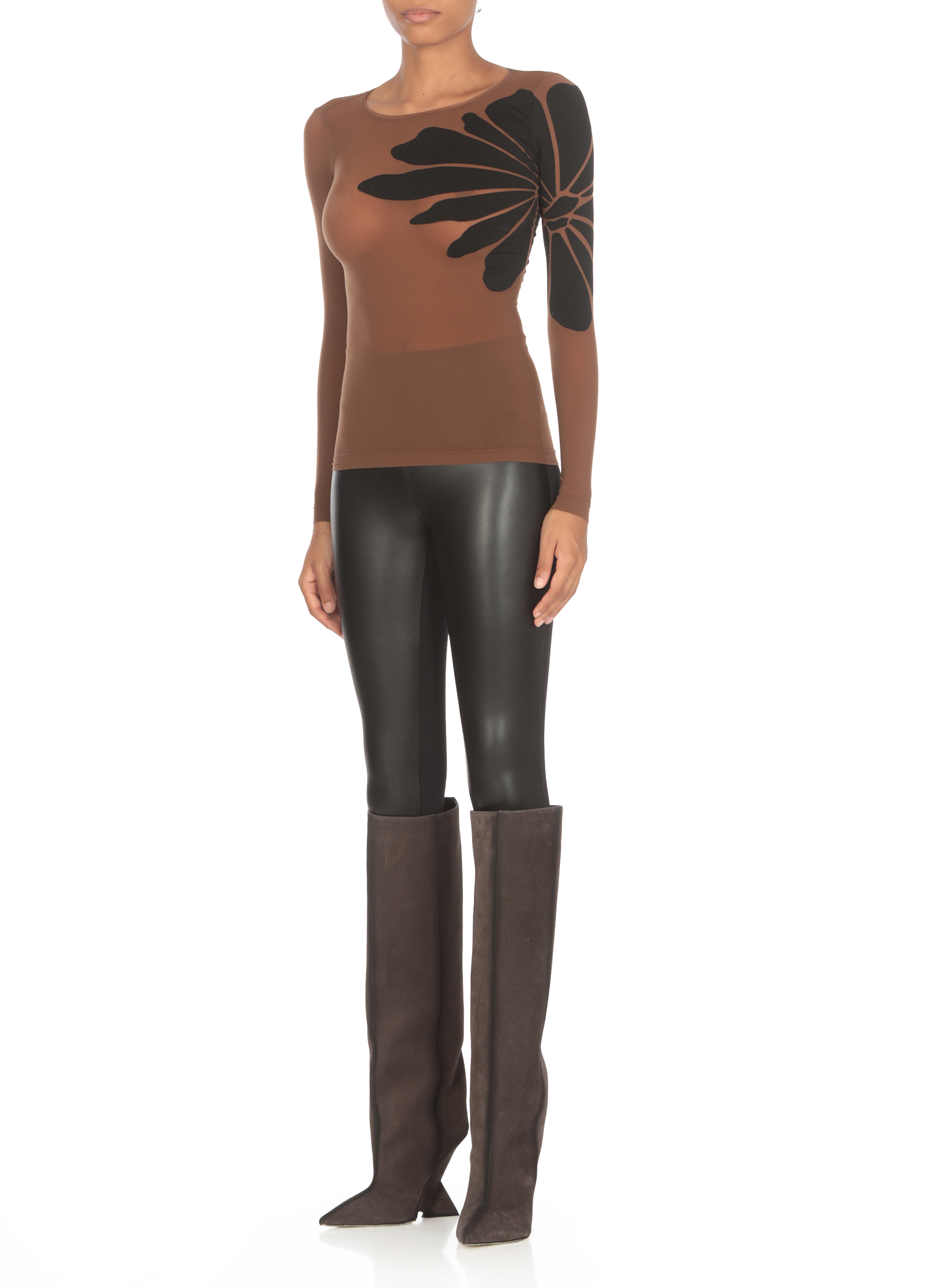 Wolford T-shirts and Polos Brown 571639470 (Wolford / Tシャツ・カットソー ) | Wolford (ウォルフォード)(2)