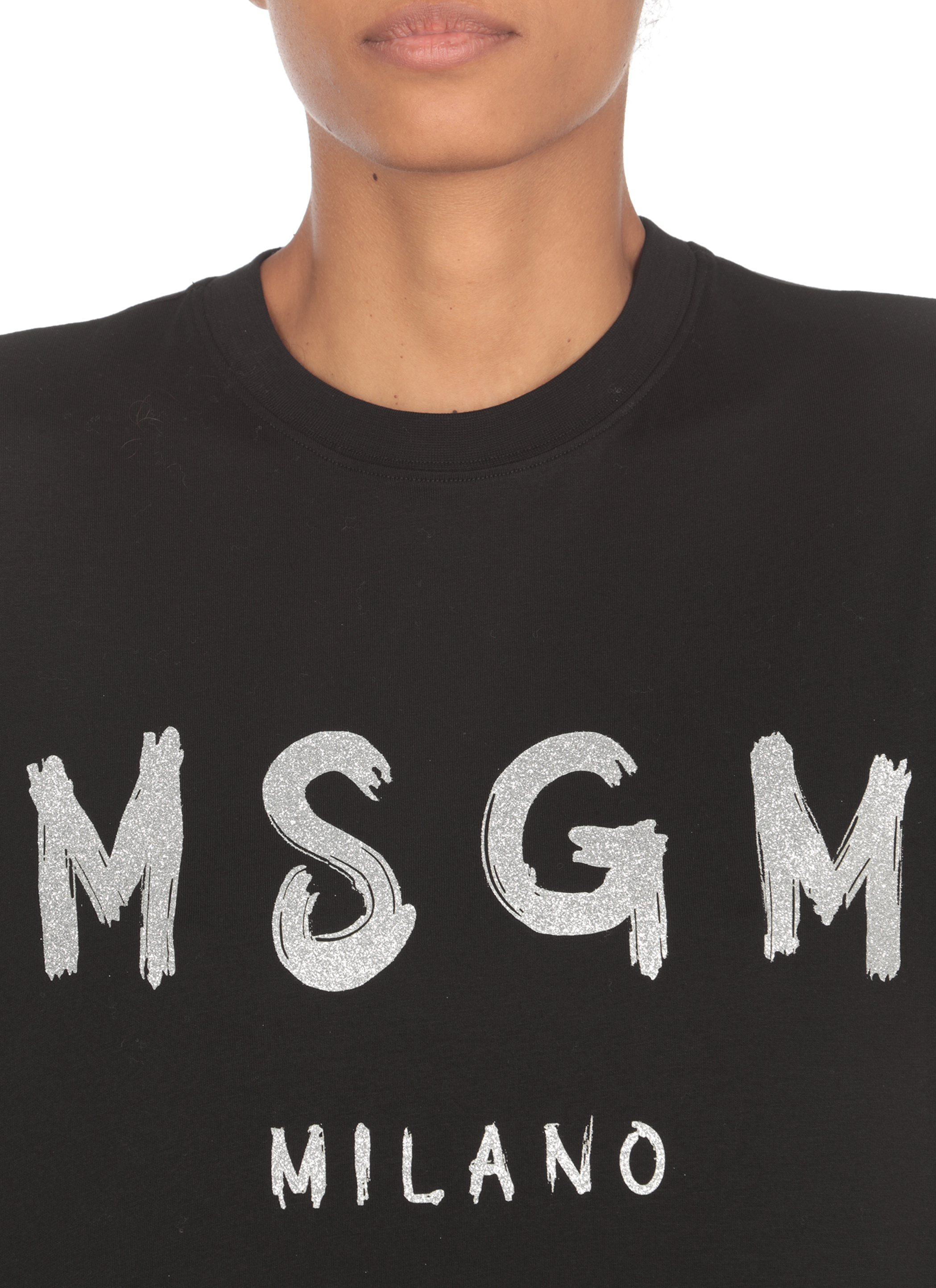 MSGM T-shirts and Polos Black 3741MDM511G24779899 (MSGM / Tシャツ・カットソー ) | MSGM (エムエスジーエム)(4)