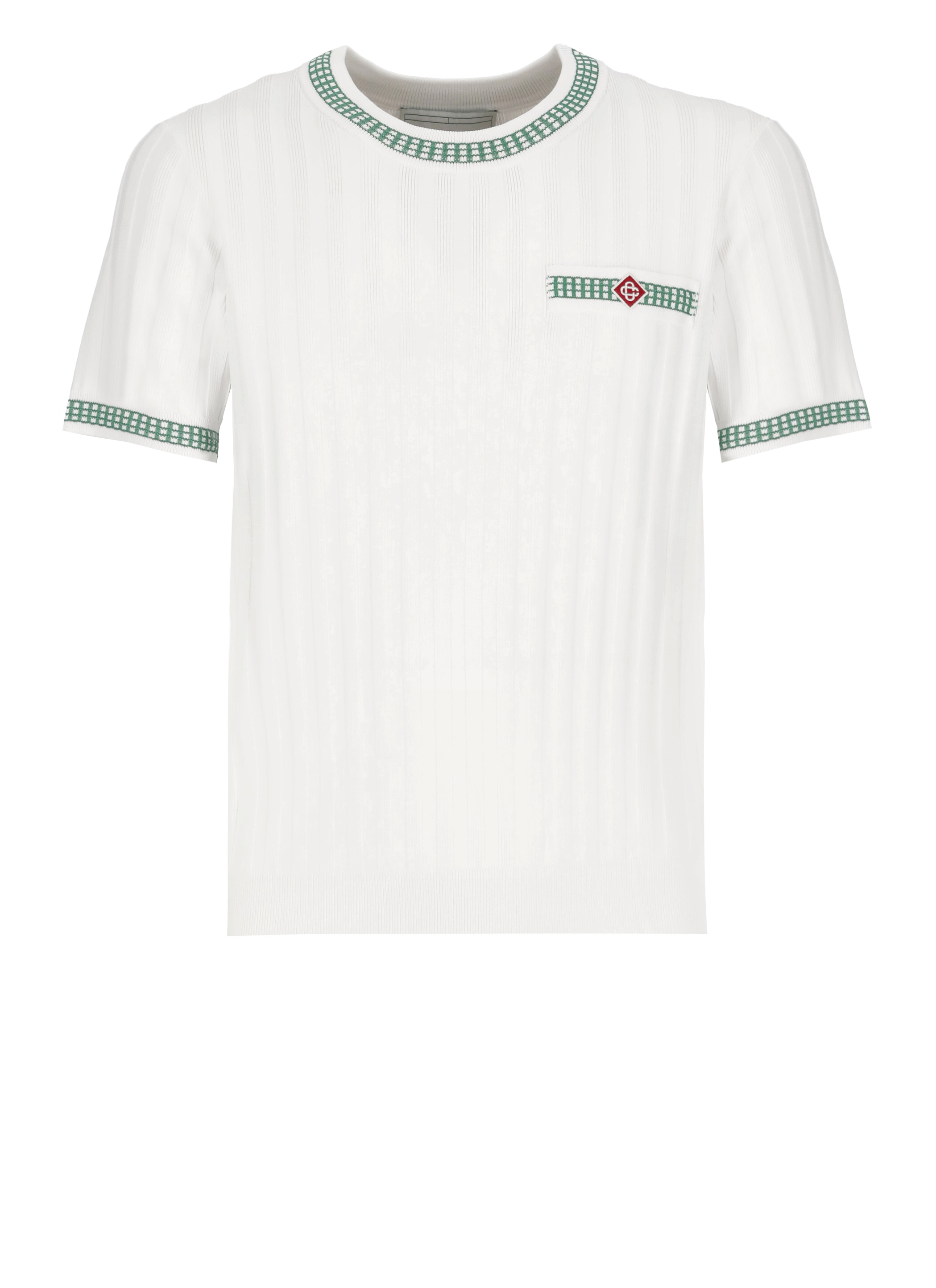 Casablanca T-shirts and Polos White MPF24KW70201GREENWHITE (Casablanca / Tシャツ・カットソー ) | Casablanca (カサブランカ)