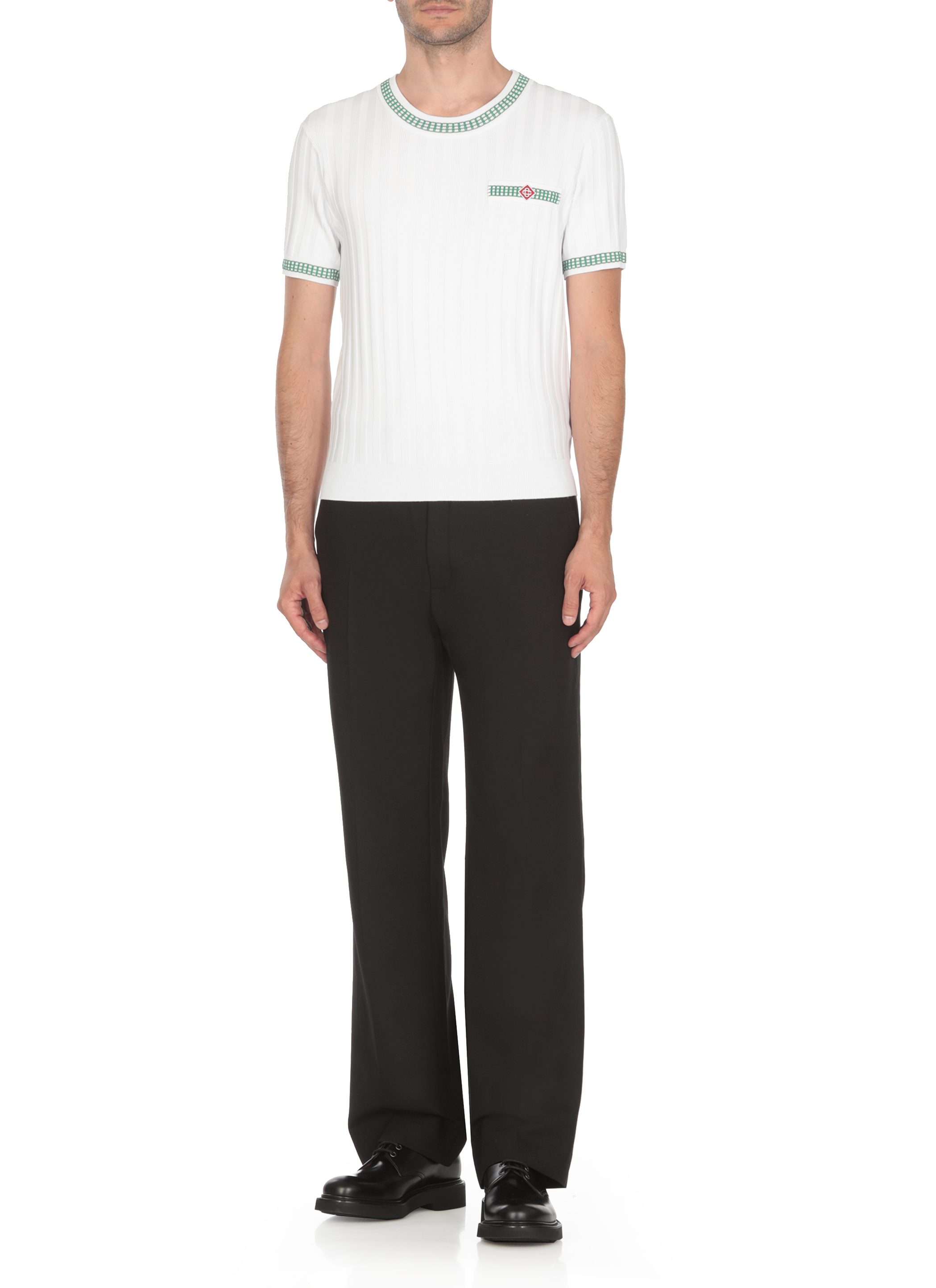 Casablanca T-shirts and Polos White MPF24KW70201GREENWHITE (Casablanca / Tシャツ・カットソー ) | Casablanca (カサブランカ)(2)