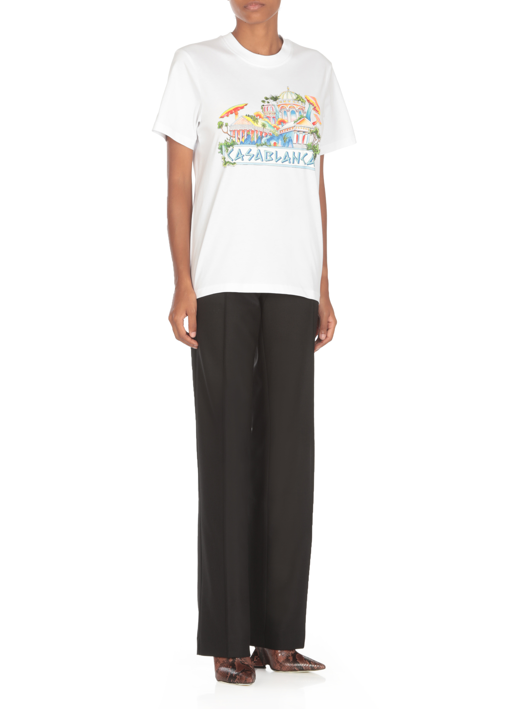 Casablanca T-shirts and Polos White WF24JTS00201THEROADTOKNOWLEDGE (Casablanca / Tシャツ・カットソー ) | Casablanca (カサブランカ)(2)