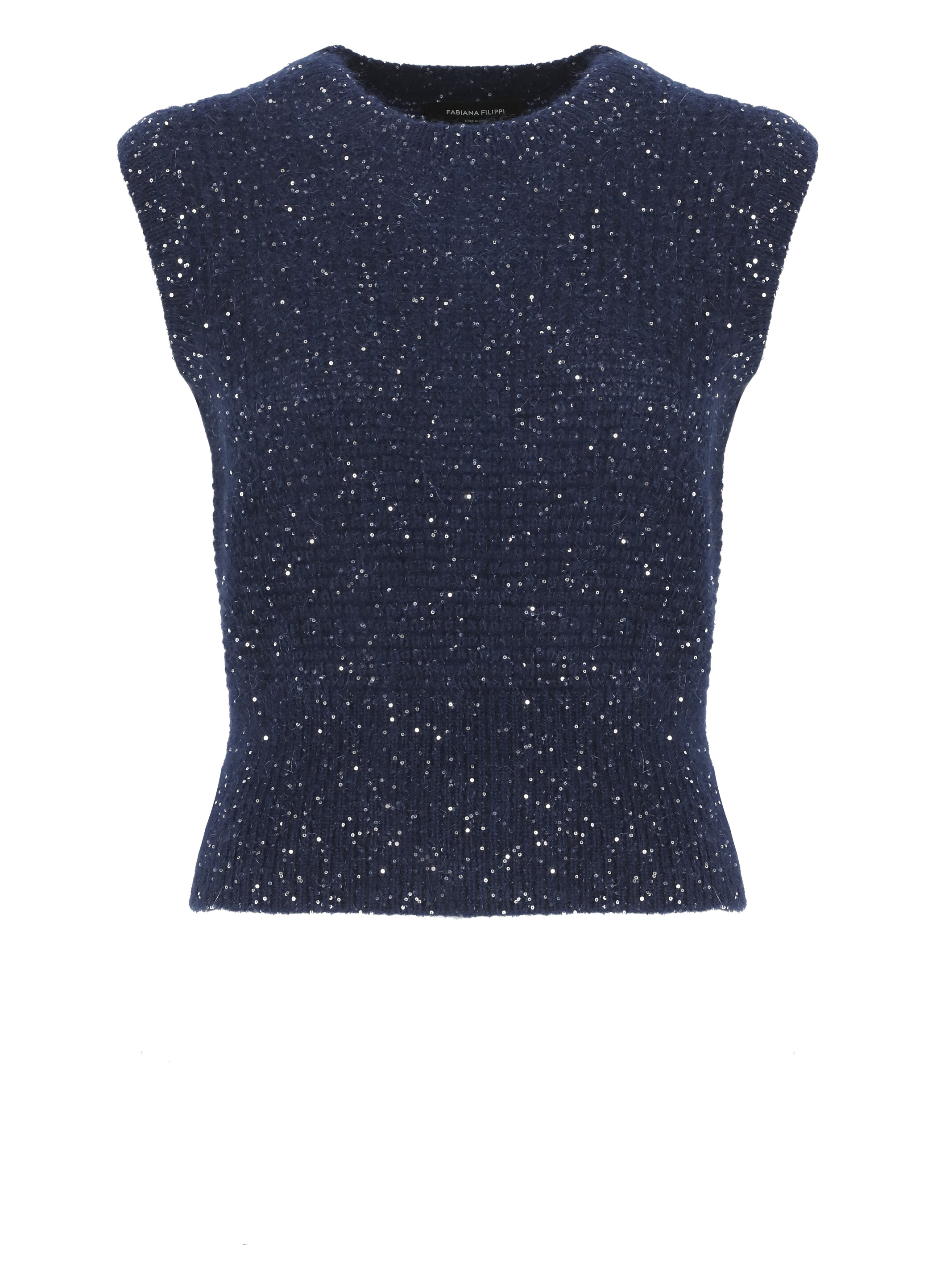 Fabiana Filippi Sweaters Blue MAD214F095D7235146 (FABIANA FILIPPI / ベスト ) | FABIANA FILIPPI (ファビアナフィリッピ)