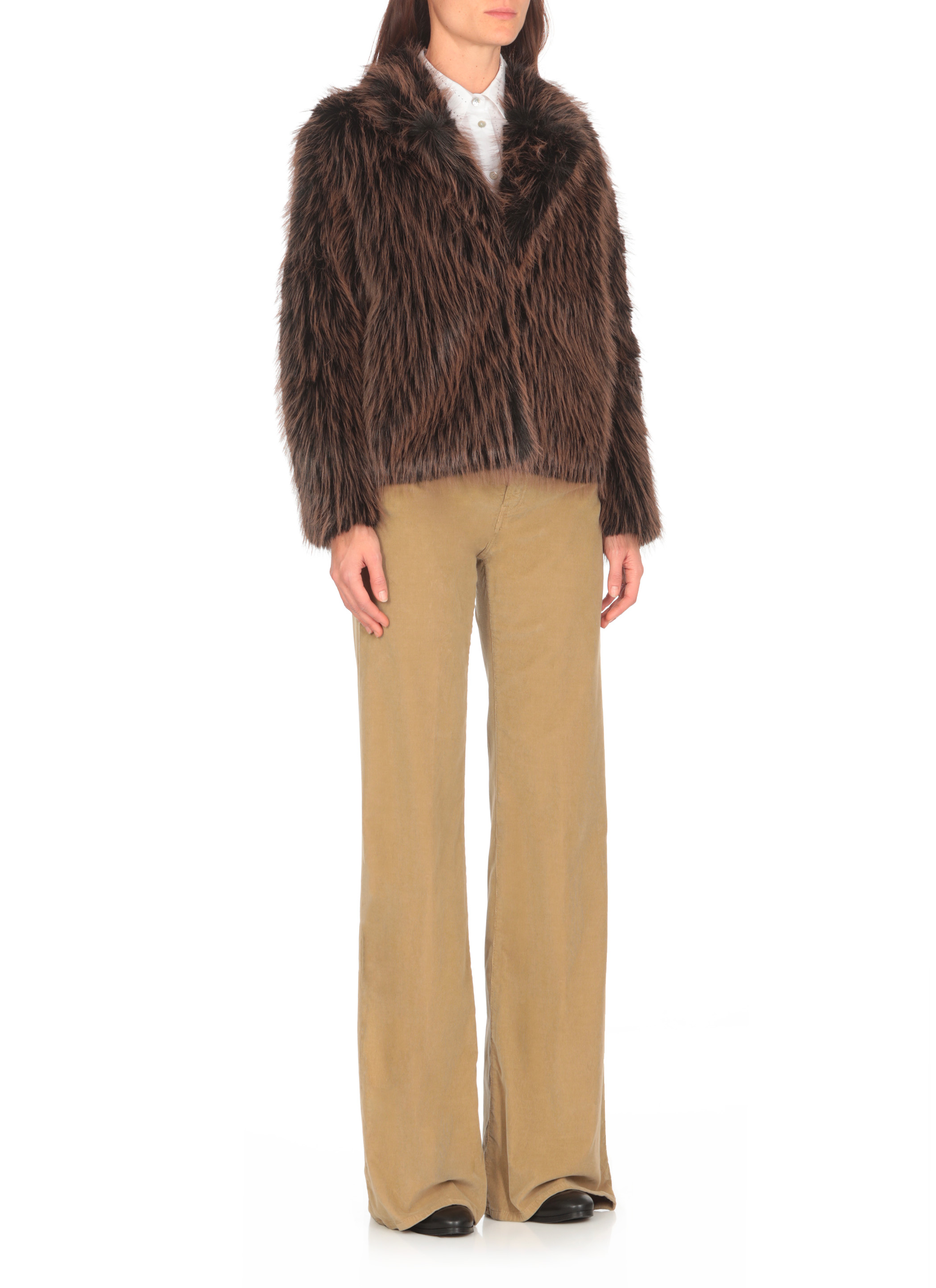 VALENTINI 1972 Coats Brown E2128ECOFOXCOCOA (VALENTINI 1972 / レザー&ファージャケット・コート ) | VALENTINI 1972 (ヴァレンティーニ 1972)(2)