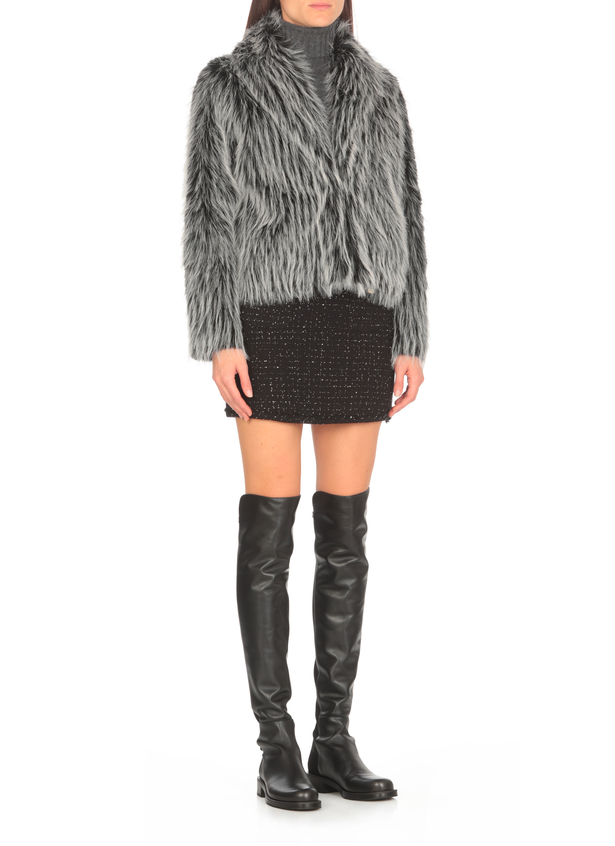 VALENTINI 1972 Coats White E2129ECOFOXBLKWHITE (VALENTINI 1972 / レザー&ファージャケット・コート ) | VALENTINI 1972 (ヴァレンティーニ 1972)(2)