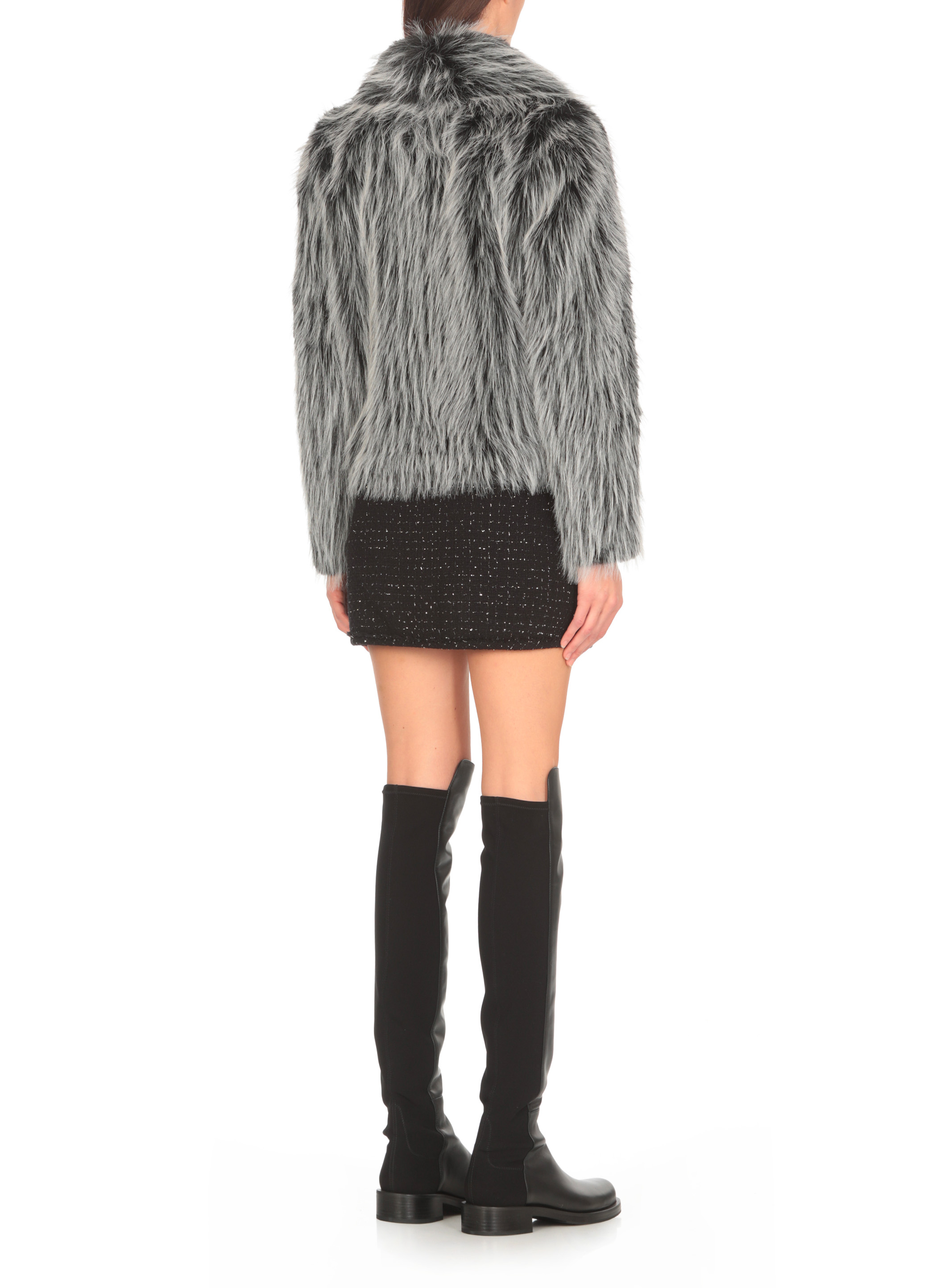 VALENTINI 1972 Coats White E2129ECOFOXBLKWHITE (VALENTINI 1972 / レザー&ファージャケット・コート ) | VALENTINI 1972 (ヴァレンティーニ 1972)(3)