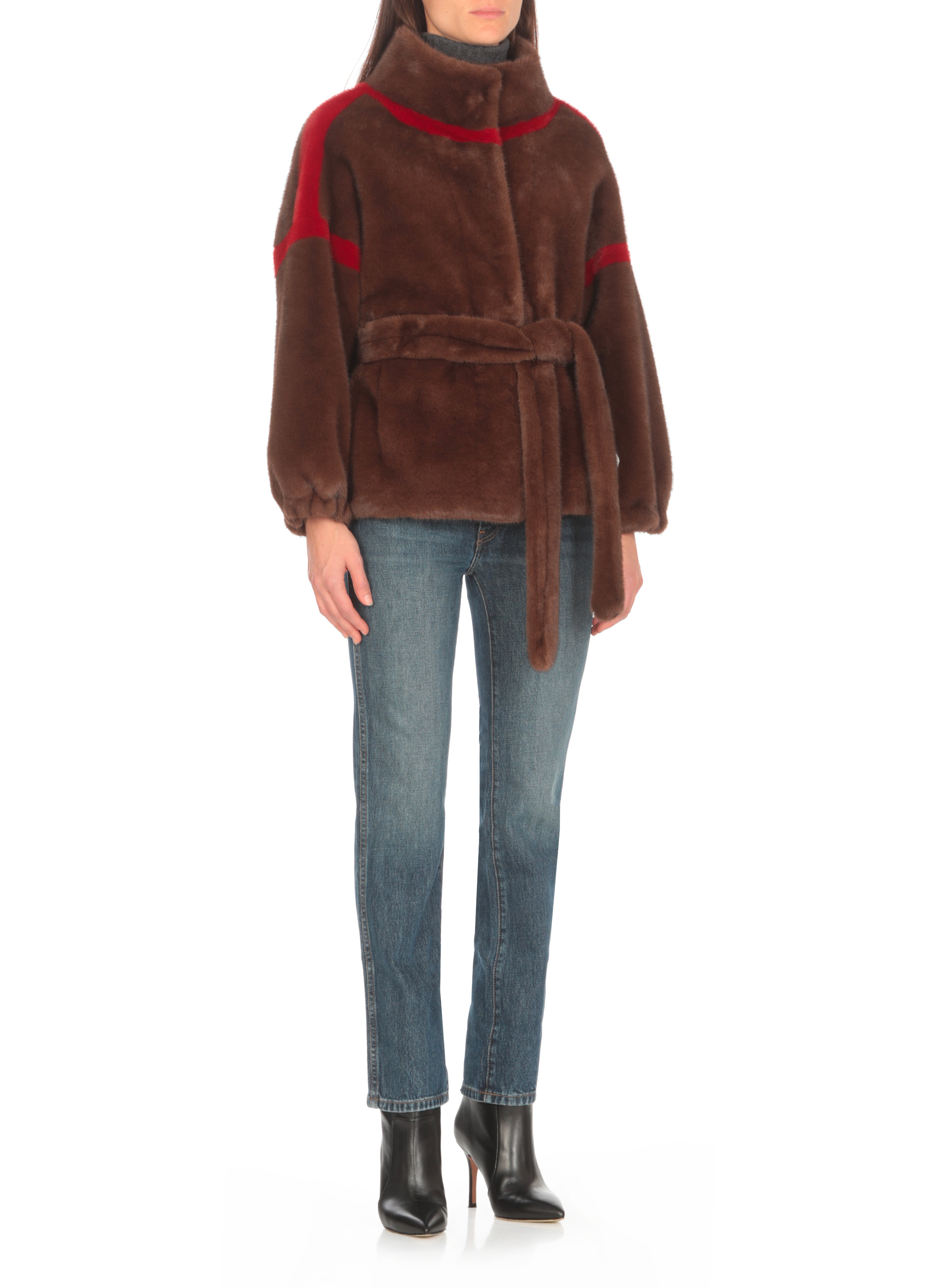 VALENTINI 1972 Coats Brown E2116ECOMINKBLK (VALENTINI 1972 / レザー&ファージャケット・コート ) | VALENTINI 1972 (ヴァレンティーニ 1972)(2)