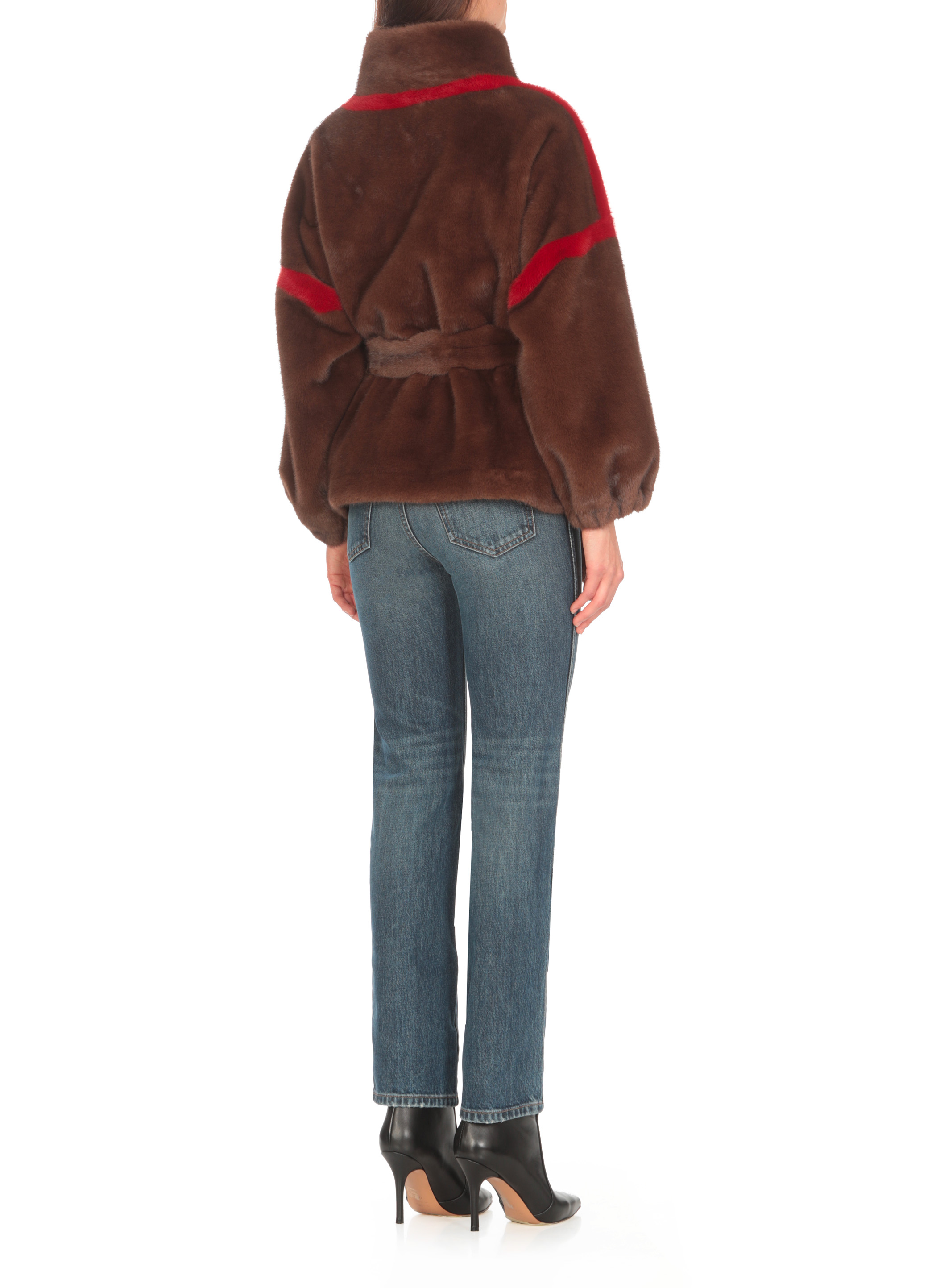 VALENTINI 1972 Coats Brown E2116ECOMINKBLK (VALENTINI 1972 / レザー&ファージャケット・コート ) | VALENTINI 1972 (ヴァレンティーニ 1972)(3)