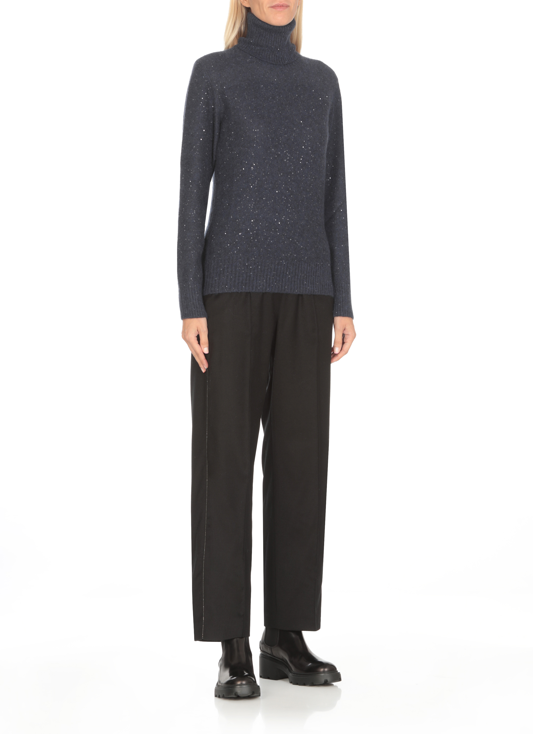 Fabiana Filippi Sweaters Blue MAD214F066D2965142 (FABIANA FILIPPI / ニット・セーター・カーディガン ) | FABIANA FILIPPI (ファビアナフィリッピ)(2)