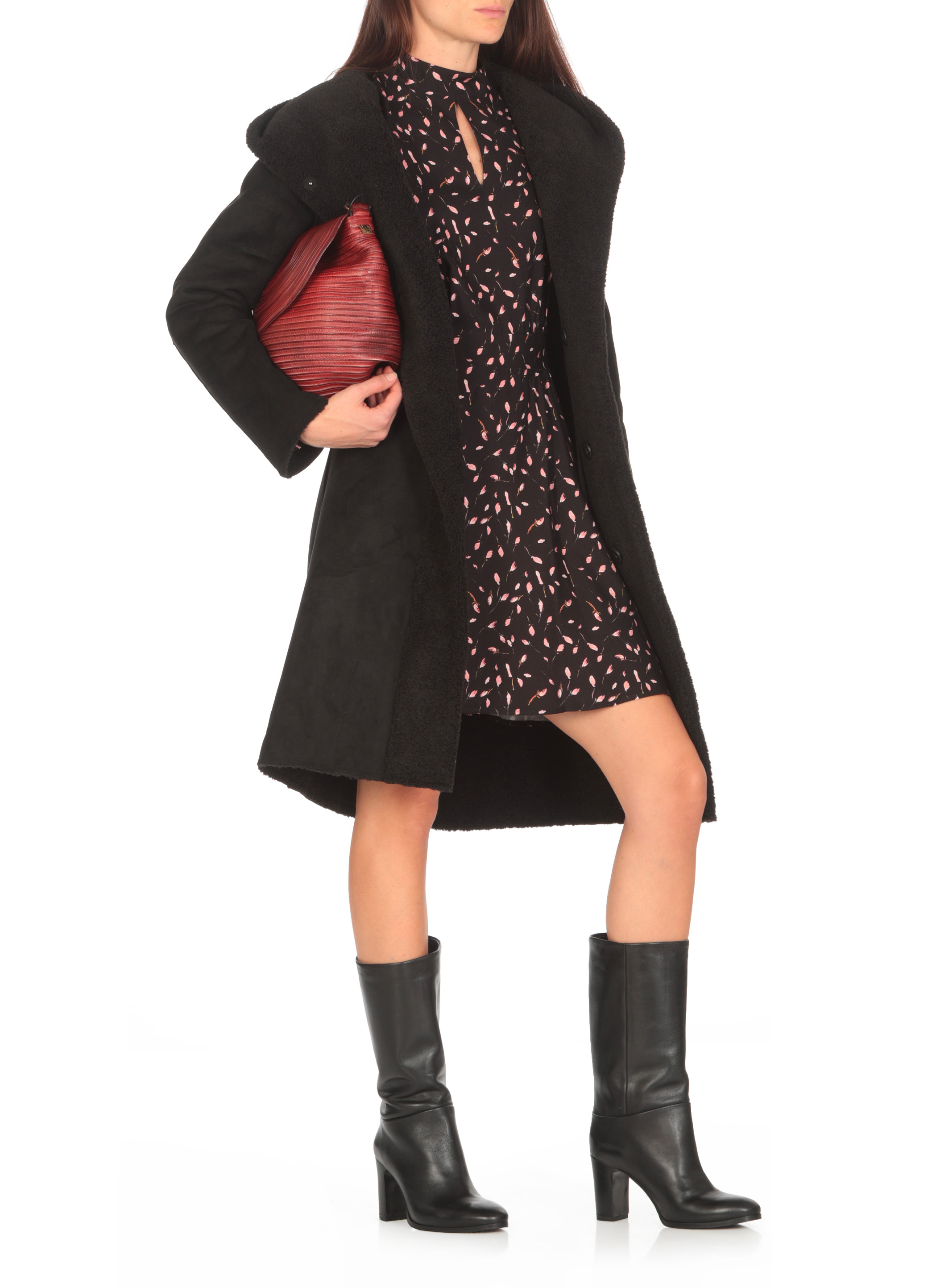 VALENTINI 1972 Coats Black E2135ECOMONTONECURLYBLK (VALENTINI 1972 / コート ) | VALENTINI 1972 (ヴァレンティーニ 1972)(1)