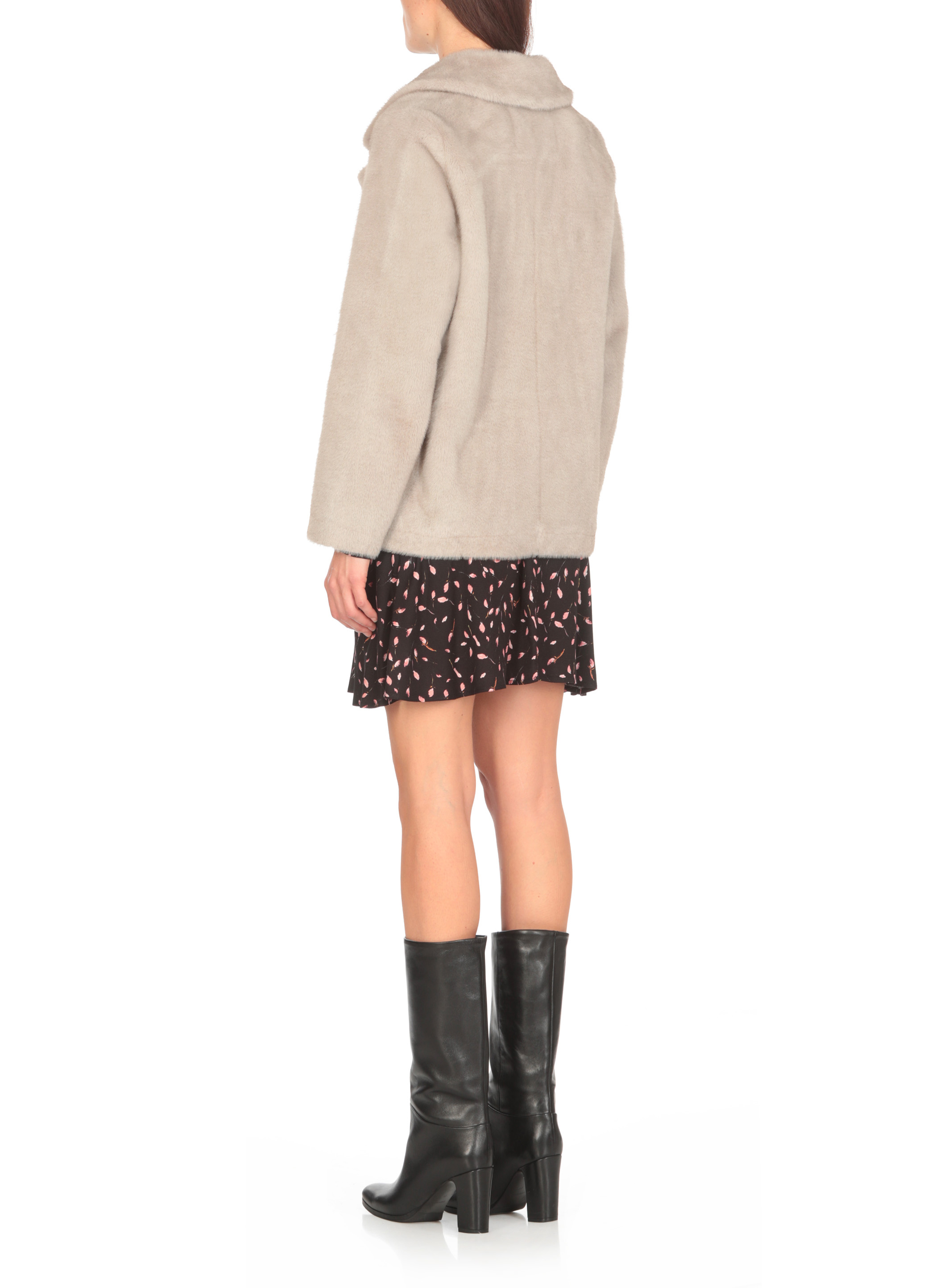 VALENTINI 1972 Coats Grey E2107ECOMINKSILVER (VALENTINI 1972 / レザー&ファージャケット・コート ) | VALENTINI 1972 (ヴァレンティーニ 1972)(3)