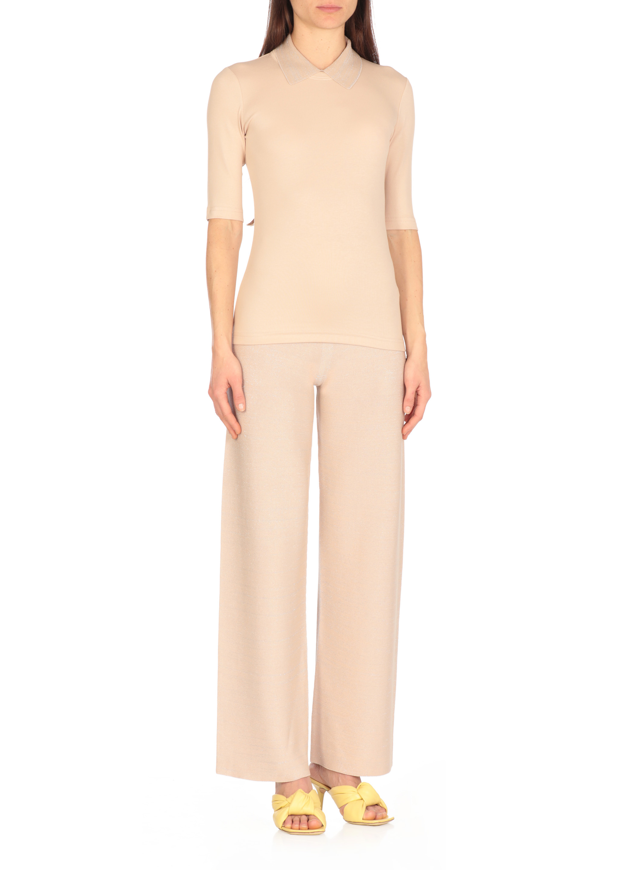 Fabiana Filippi T-shirts and Polos Beige (FABIANA FILIPPI/T