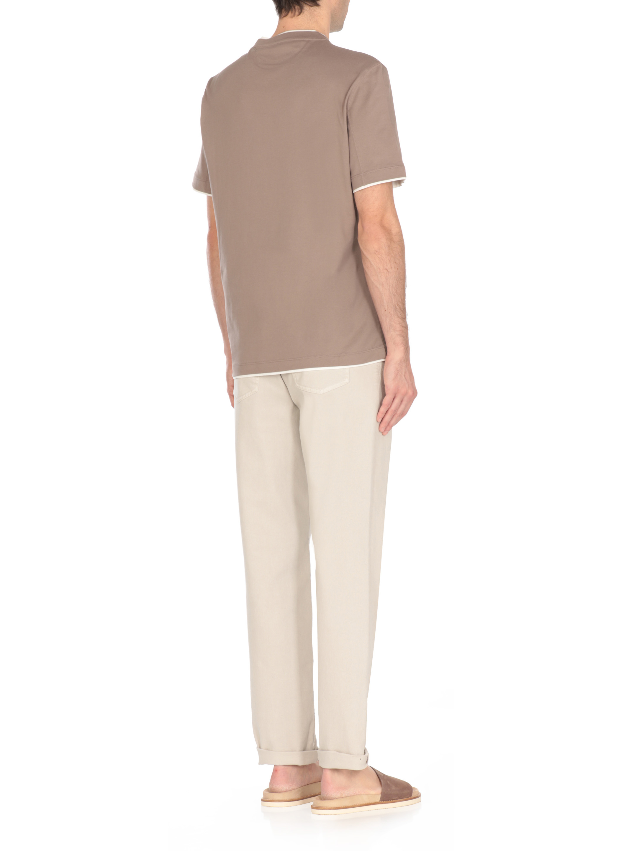 Brunello Cucinelli T-shirts and Polos Brown M0B137427C0C13 (Brunello Cucinelli / Tシャツ・カットソー ) | Brunello Cucinelli (ブルネロ・クチネリ)(3)