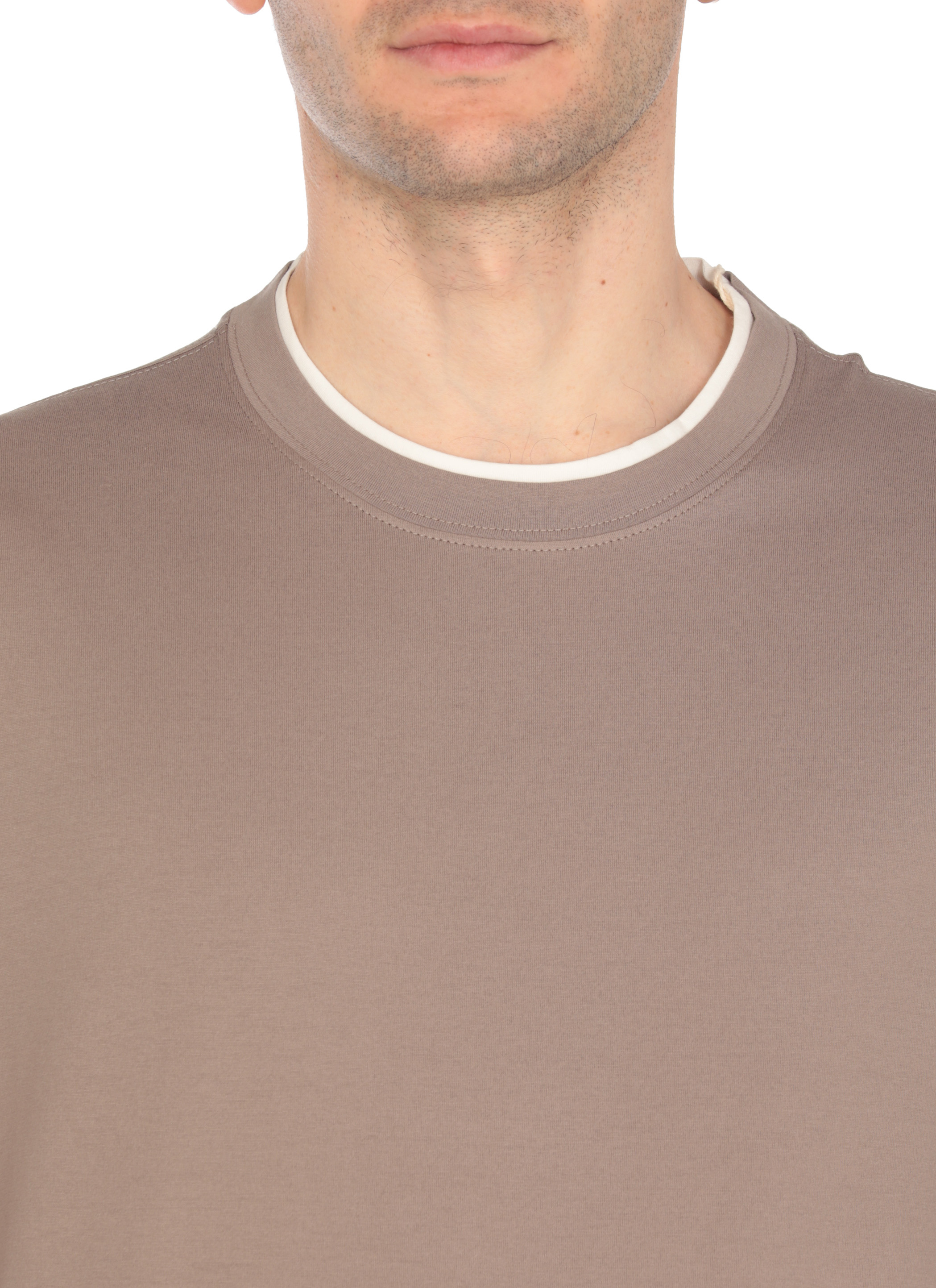 Brunello Cucinelli T-shirts and Polos Brown M0B137427C0C13 (Brunello Cucinelli / Tシャツ・カットソー ) | Brunello Cucinelli (ブルネロ・クチネリ)(4)