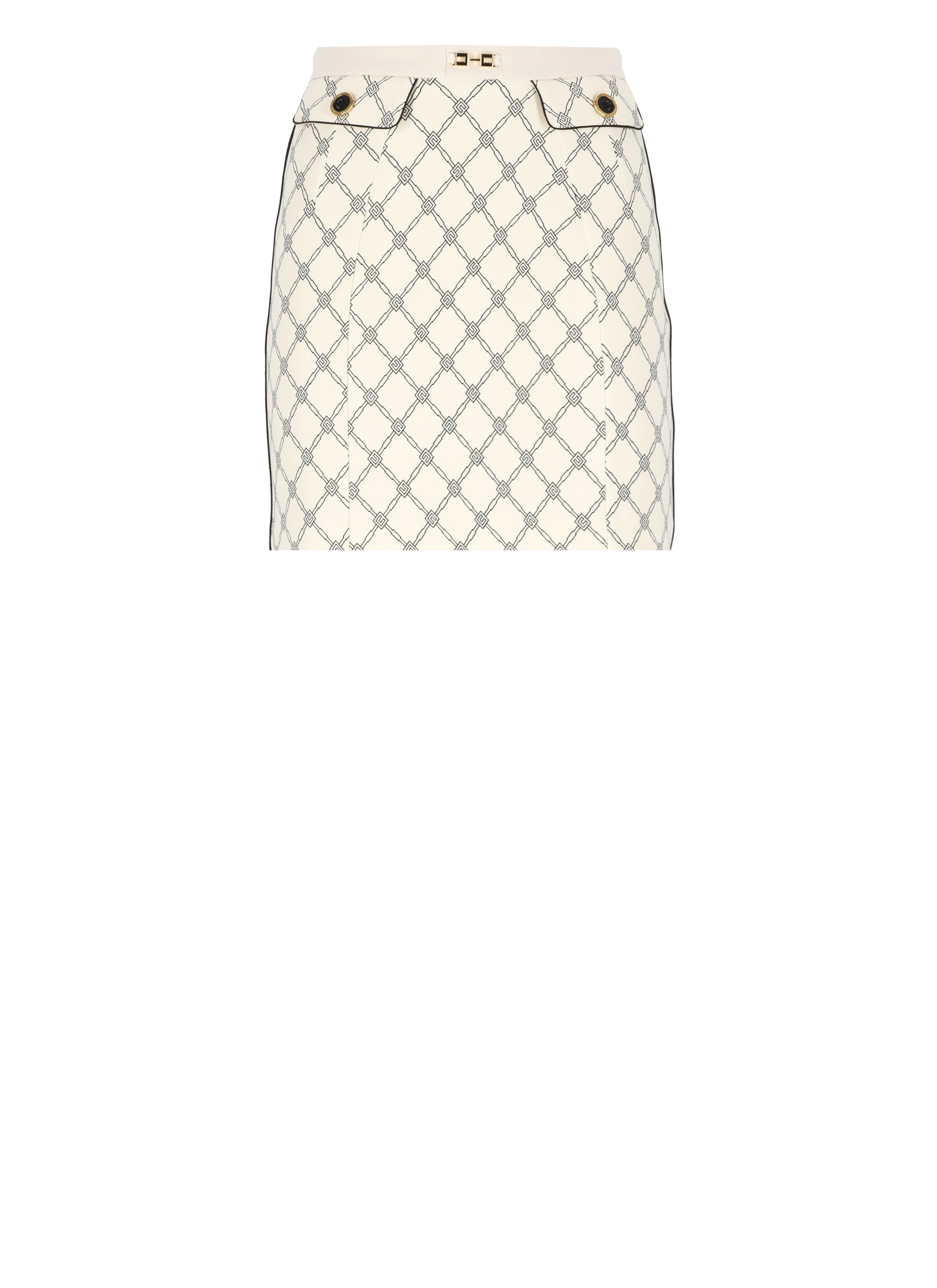 スカート ELISABETTA FRANCHI GOT0351E2E84 Skirts Elisabetta Franchi Skirts Ivory (Elisabetta Franchi/スカート