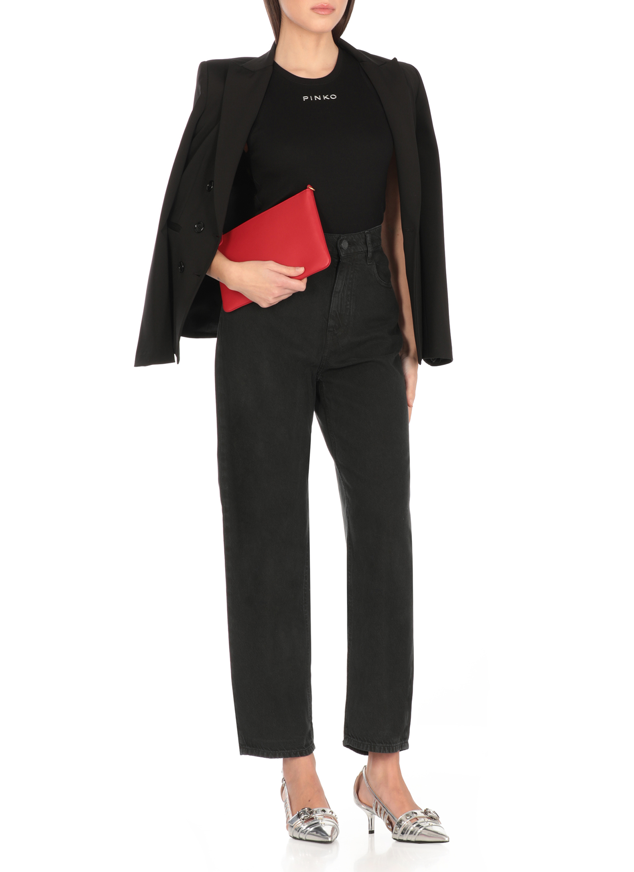 Pinko Top Black 100822A2C1Z99 (PINKO / タンクトップ・キャミソール ) | PINKO (ピンコ)(1)
