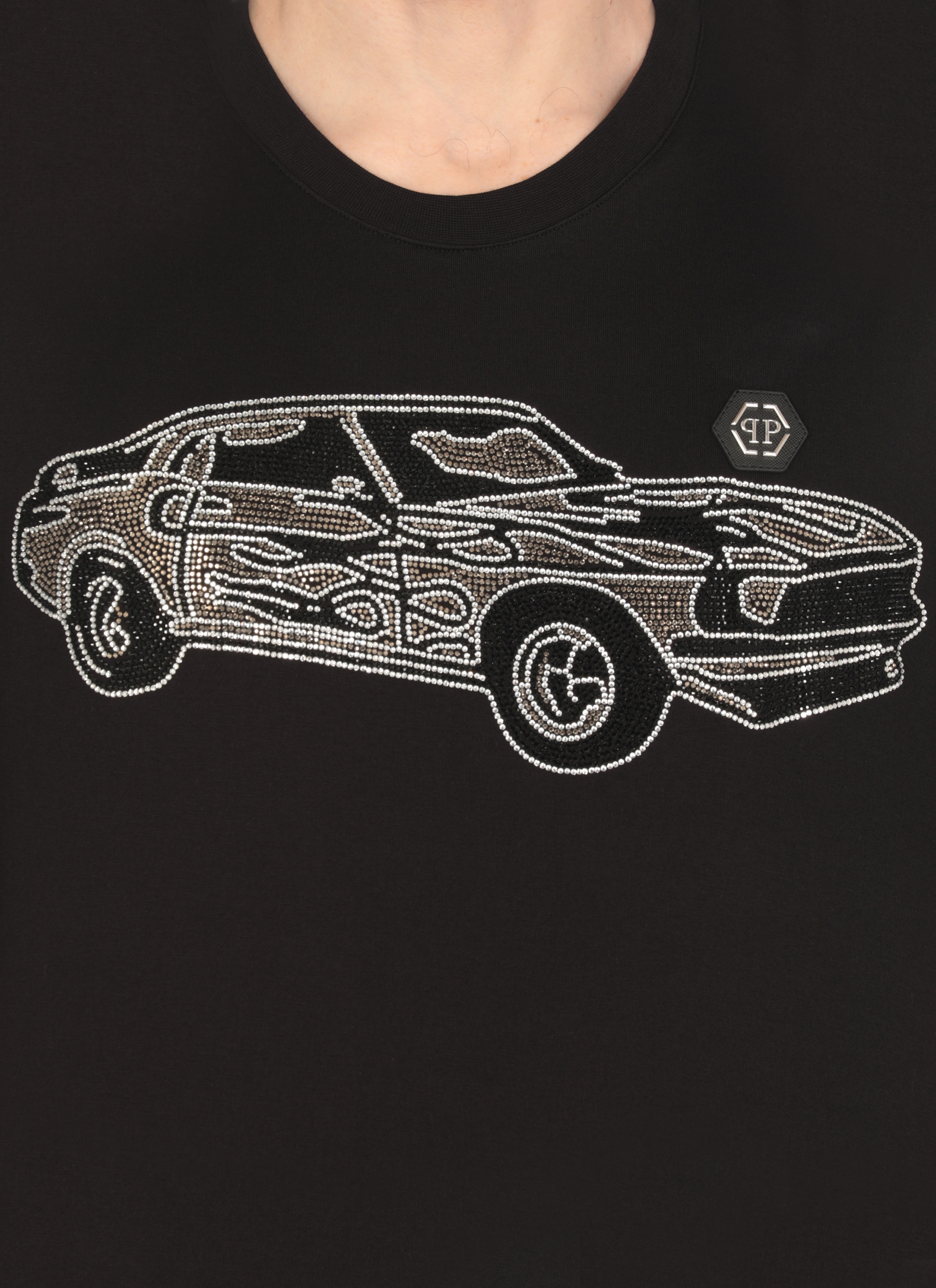 Philipp Plein T-shirts and Polos Black SAECMTK8105PJY002N02 (PHILIPP PLEIN / Tシャツ・カットソー ) | PHILIPP PLEIN (フィリップ プレイン)(4)