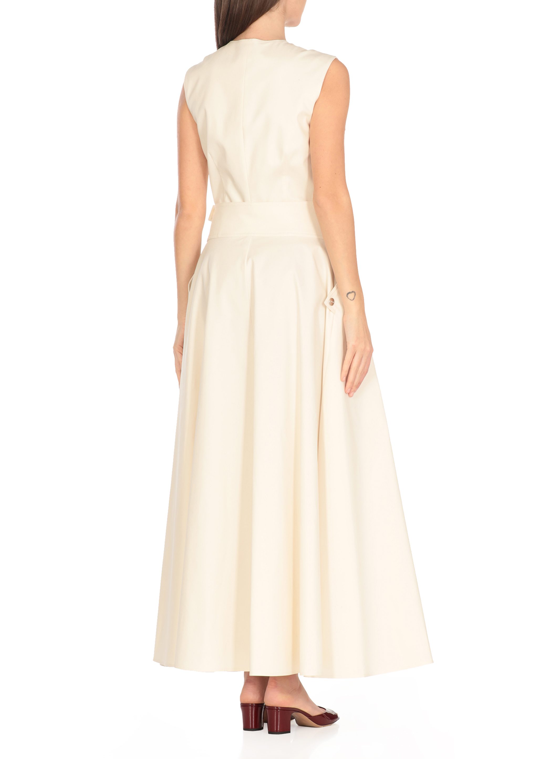 MSGM Dresses White 3841MDA2825713302 (MSGM / ワンピース・ドレス・オールインワン ) | MSGM (エムエスジーエム)(3)