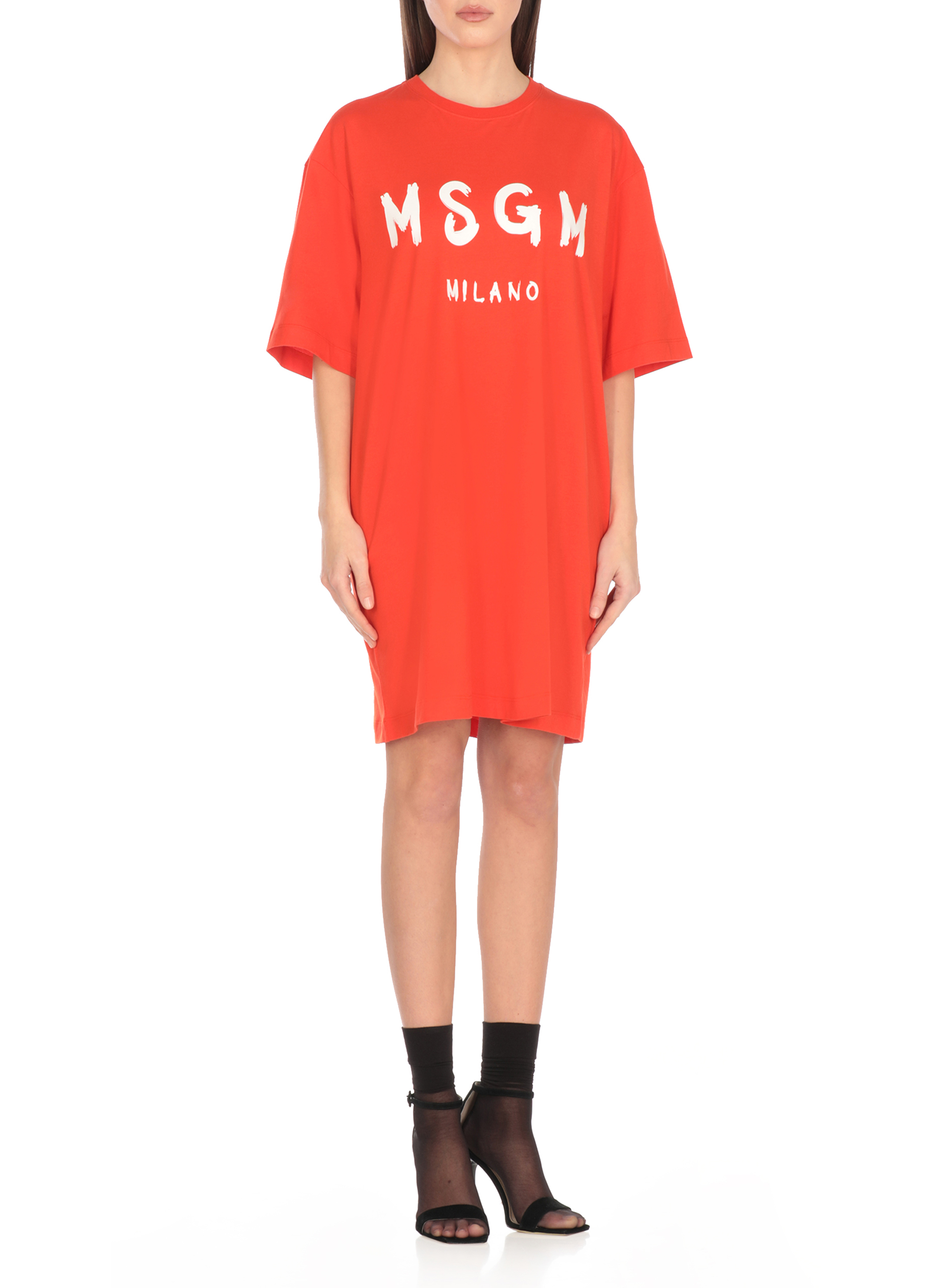ワンピース MSGM Woman Dress Orange 3841MDA74257002 17 MSGM Dresses Orange (MSGM/ワンピース・ドレス・オールインワン