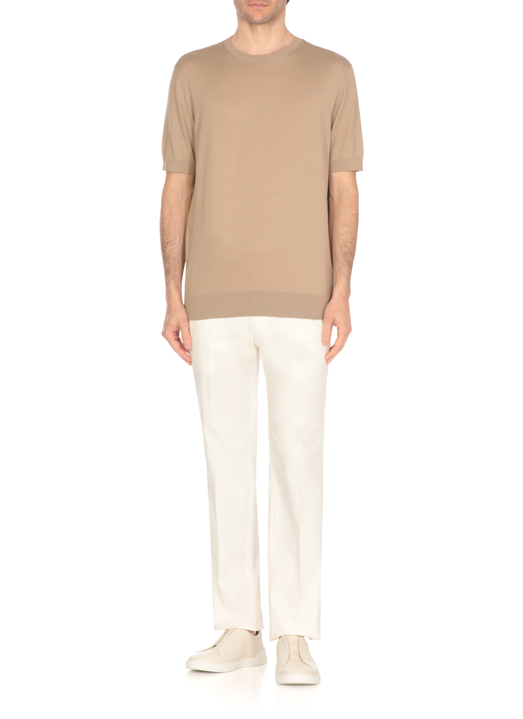 ZEGNA T-shirts and Polos Beige UFC90A9C10N02 (ZEGNA / Tシャツ・カットソー ) | ZEGNA (ゼニア)(1)