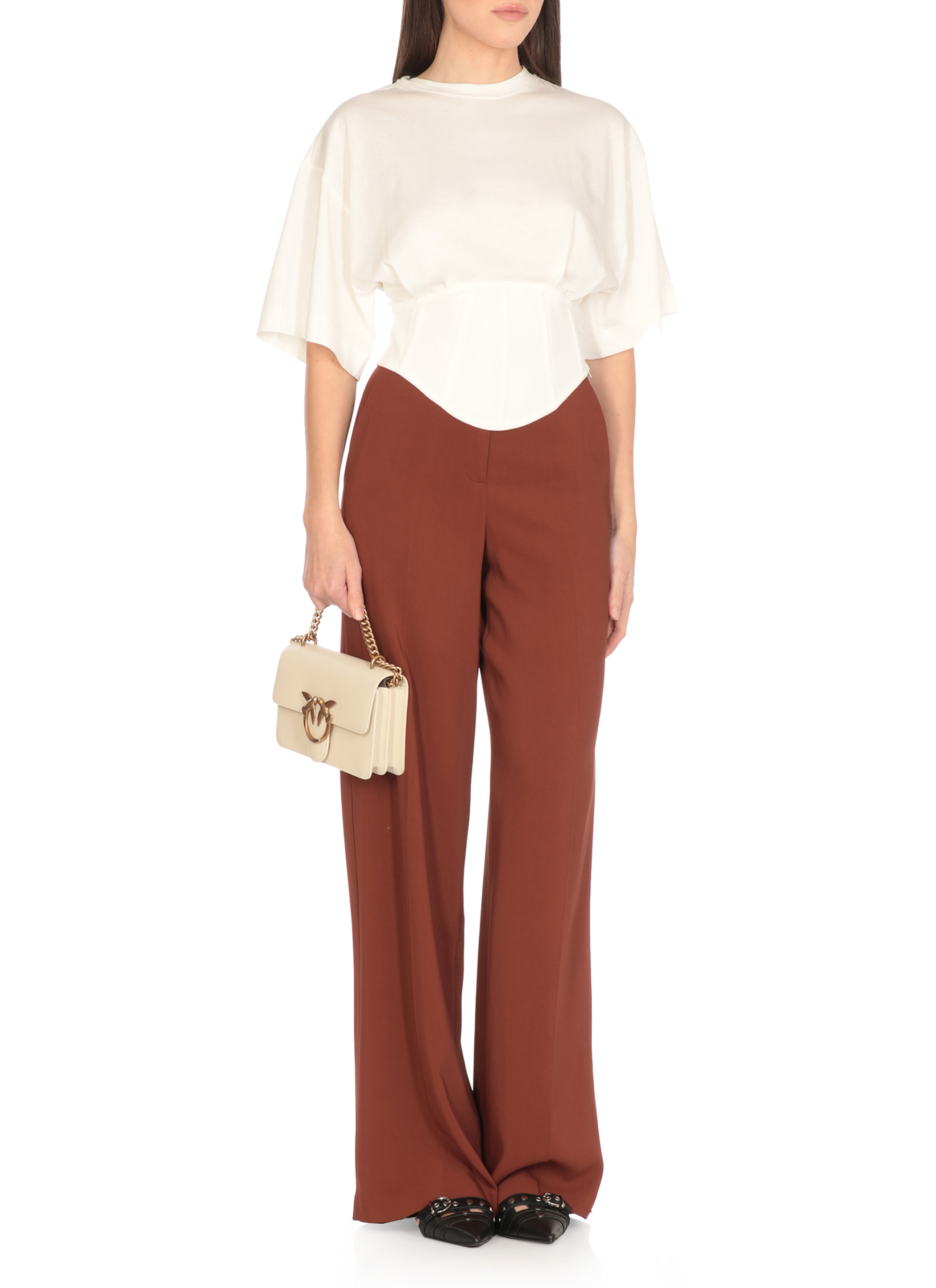 Pinko Trousers Brown 100331A213L98 (PINKO / パンツ ) | PINKO (ピンコ)(4)